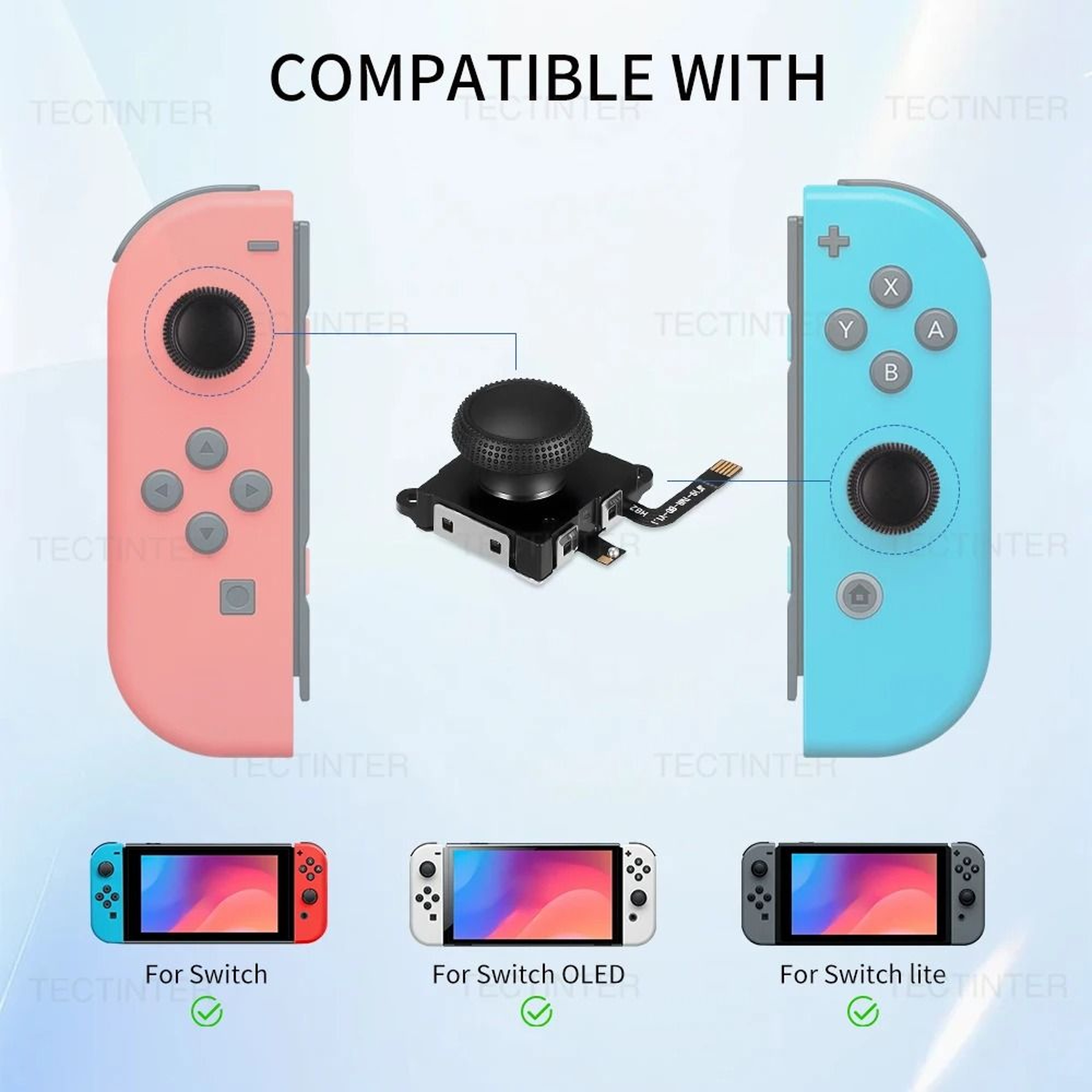 24PCS Hall Effect Joystick Replacement For Nintendo Switch Lite OLED 8
