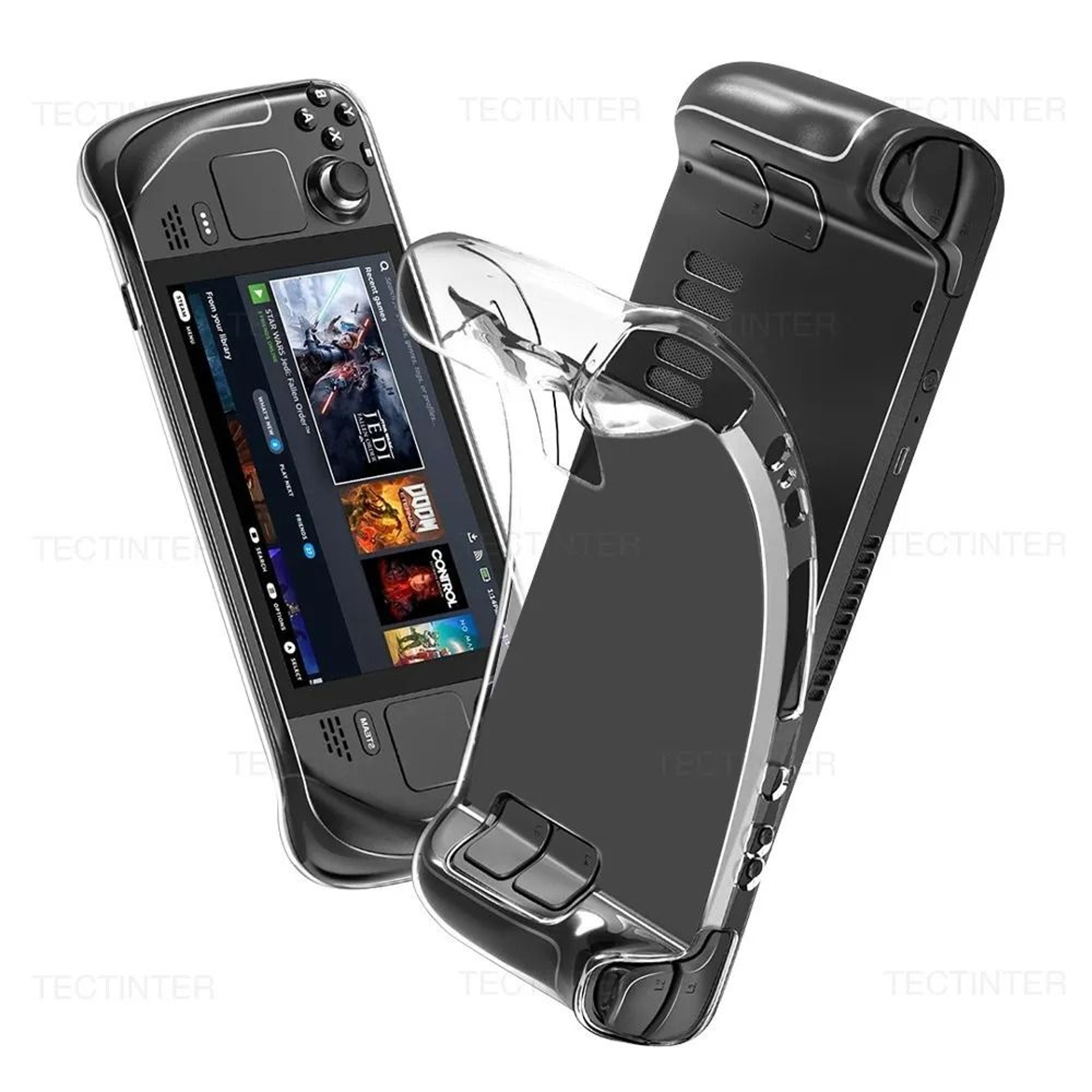 Transparent TPU Protective Case For Steam Deck 0