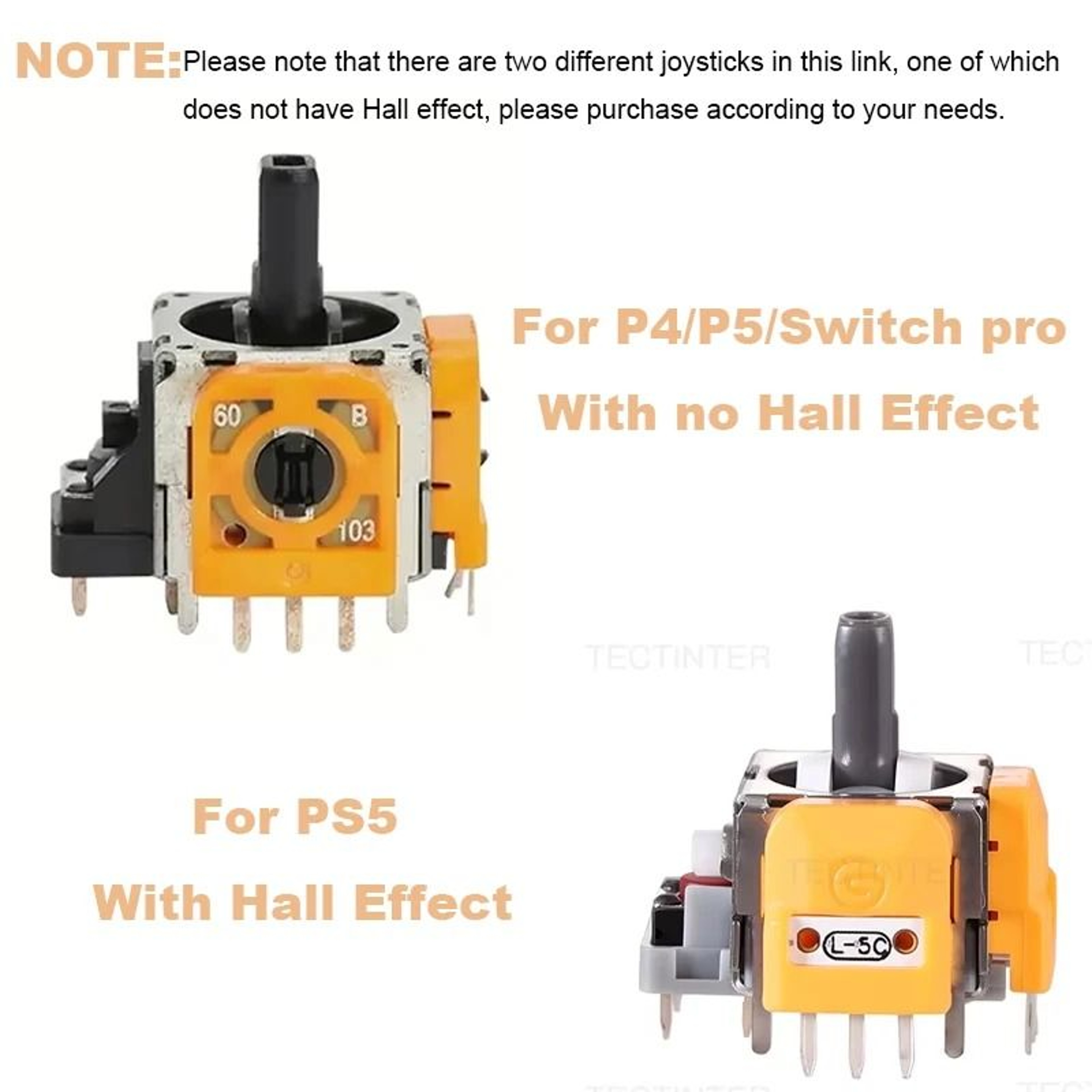3D Hall Effect Analog Joystick Module For PS5 DualSense 8