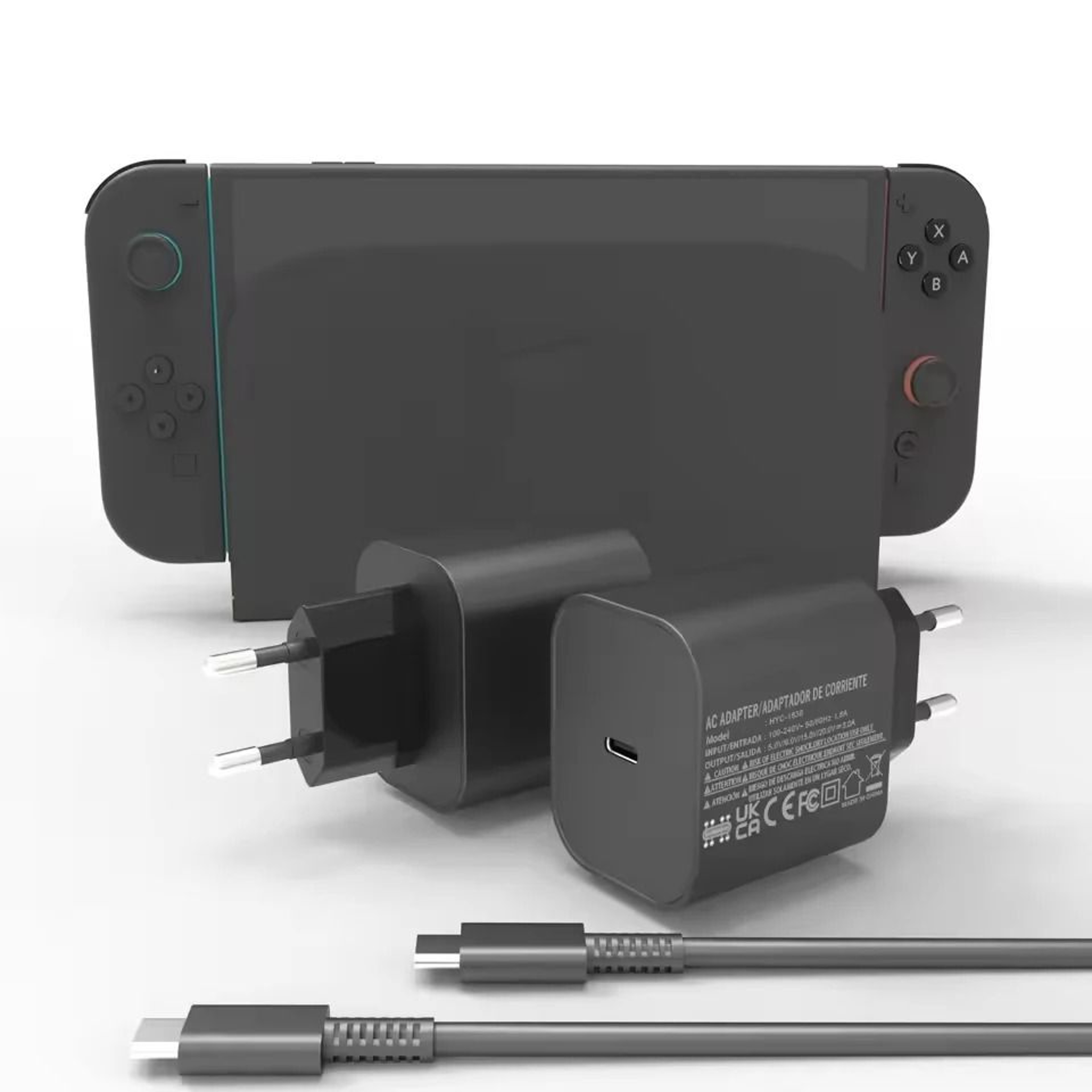 Nintendo Switch 2 USBC Fast Charger AC Adapter EU US Plug 2