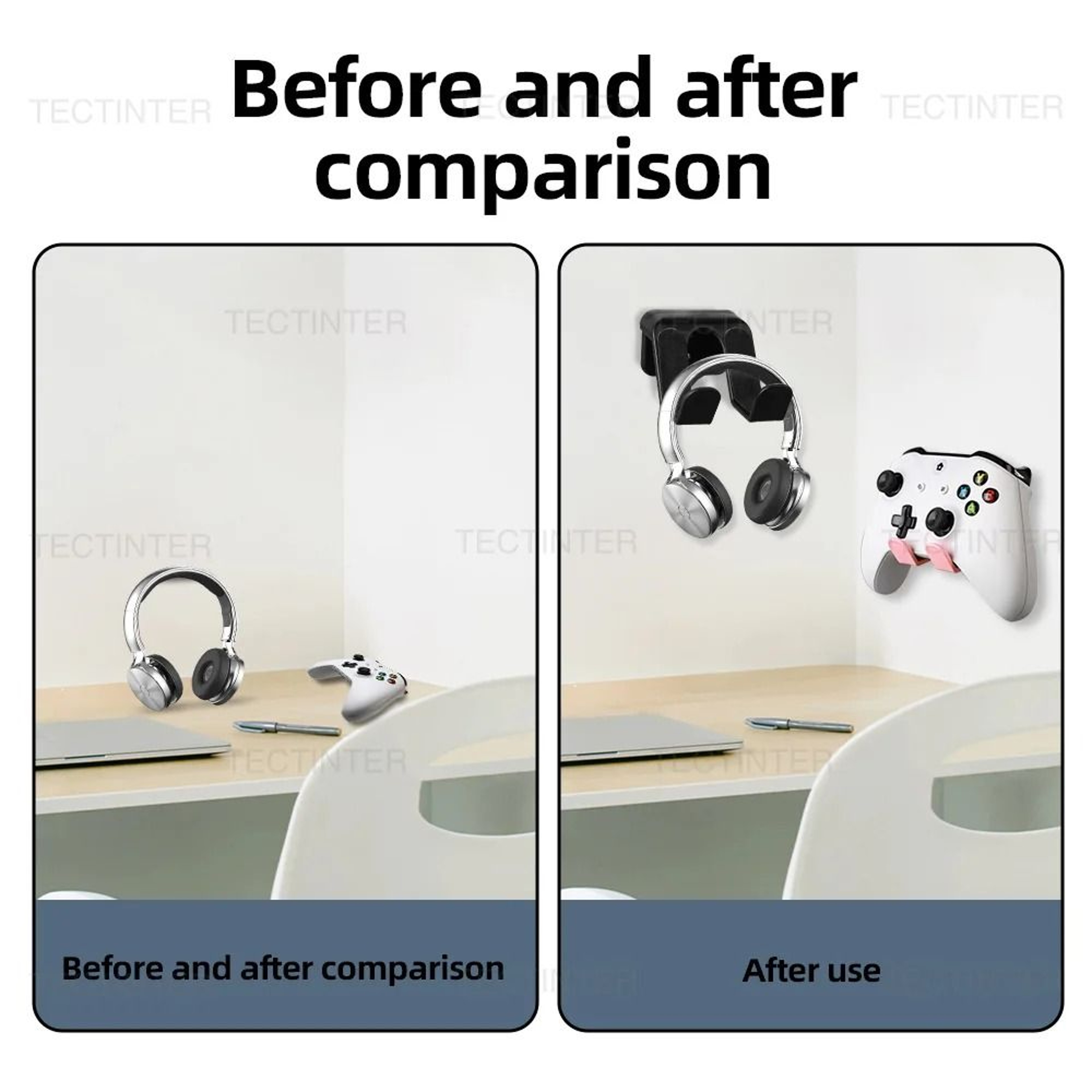 Universal Controller And Headset Wall Mount For PS5 PS4 Xbox Switch Pro 11