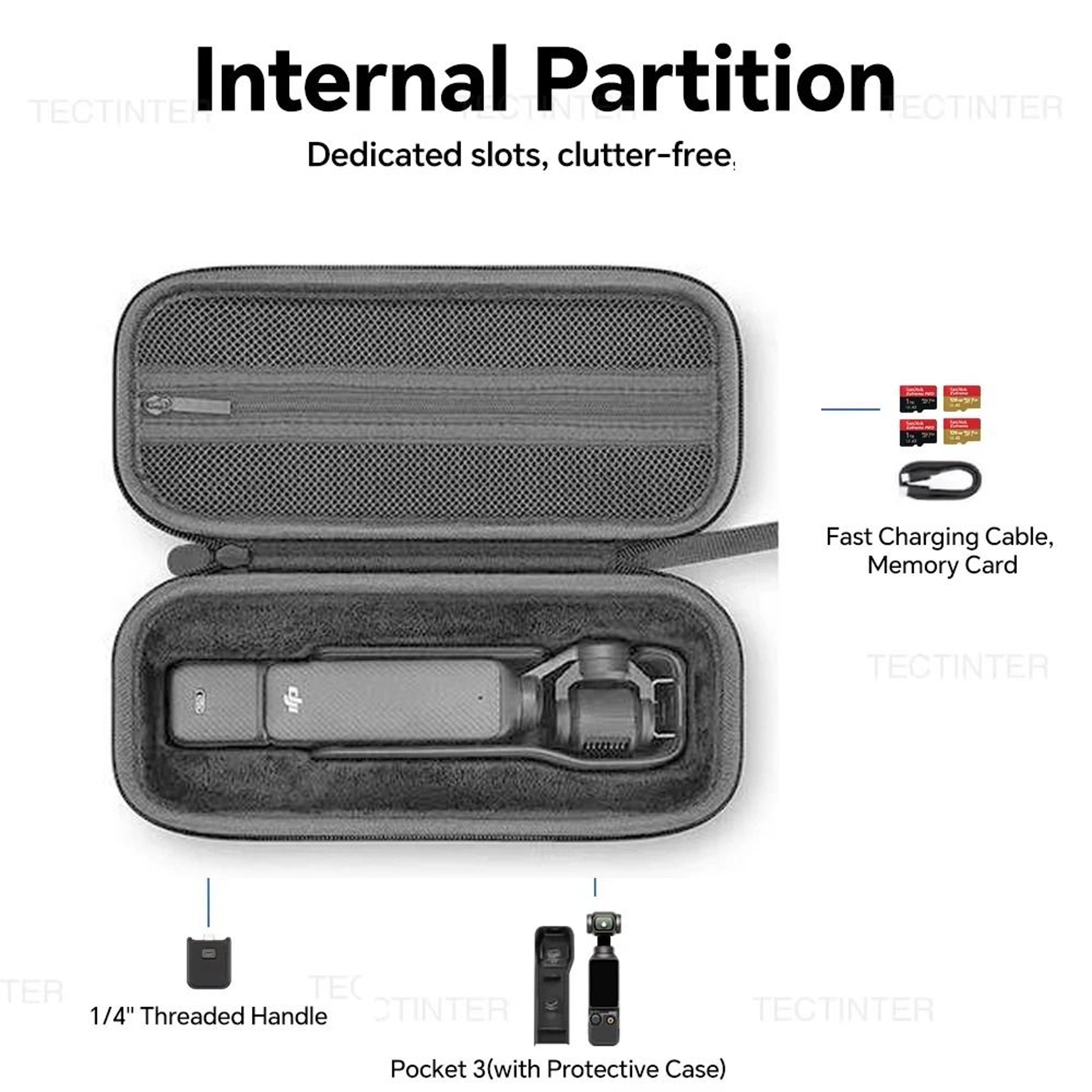 DJI Osmo Pocket Hard Shell Travel Case Protective Storage Bag 3