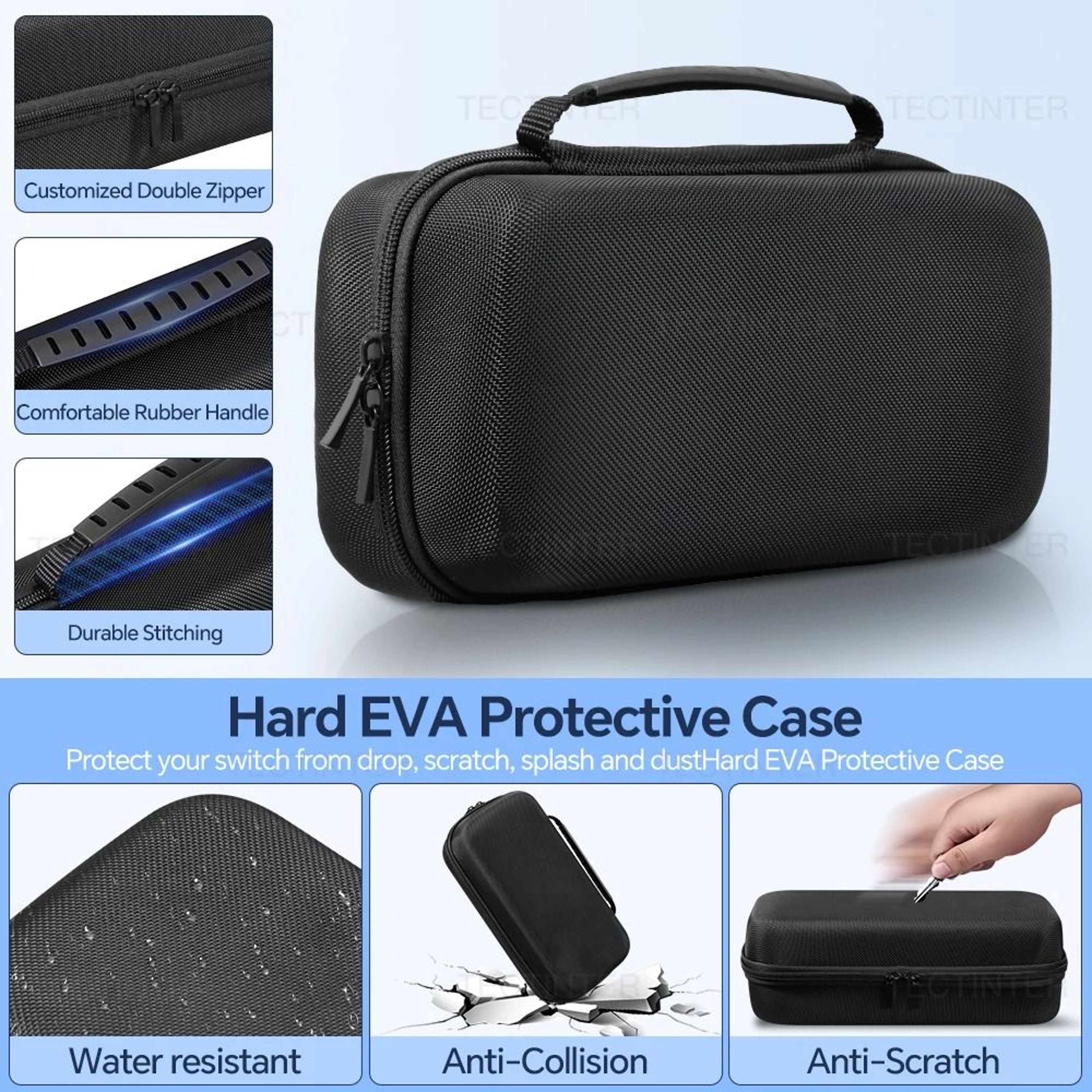 Nintendo Switch OLED Large Carrying Case Shockproof Travel Storage Bag 2
