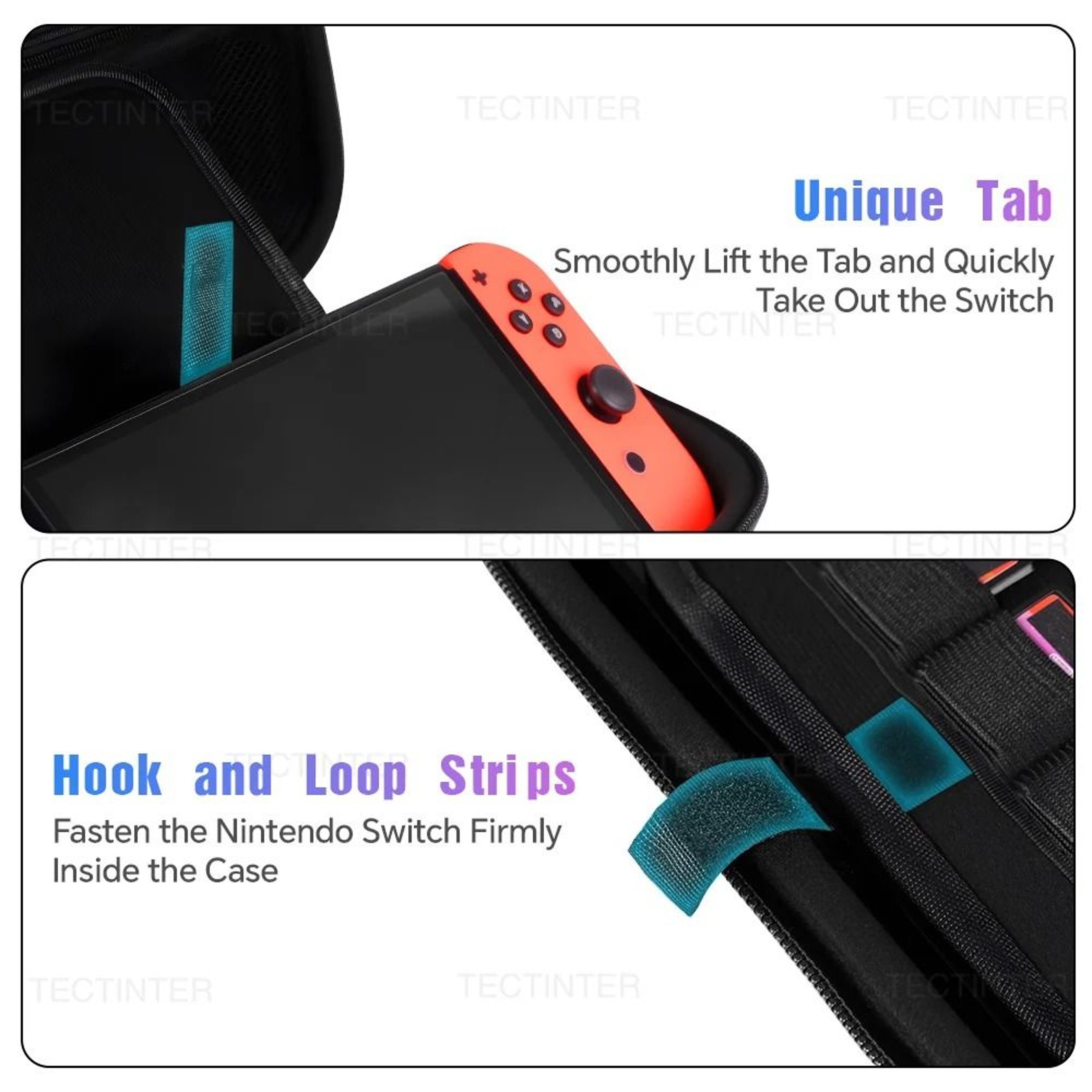 Nintendo Switch OLED Large Carrying Case Shockproof Travel Storage Bag 5