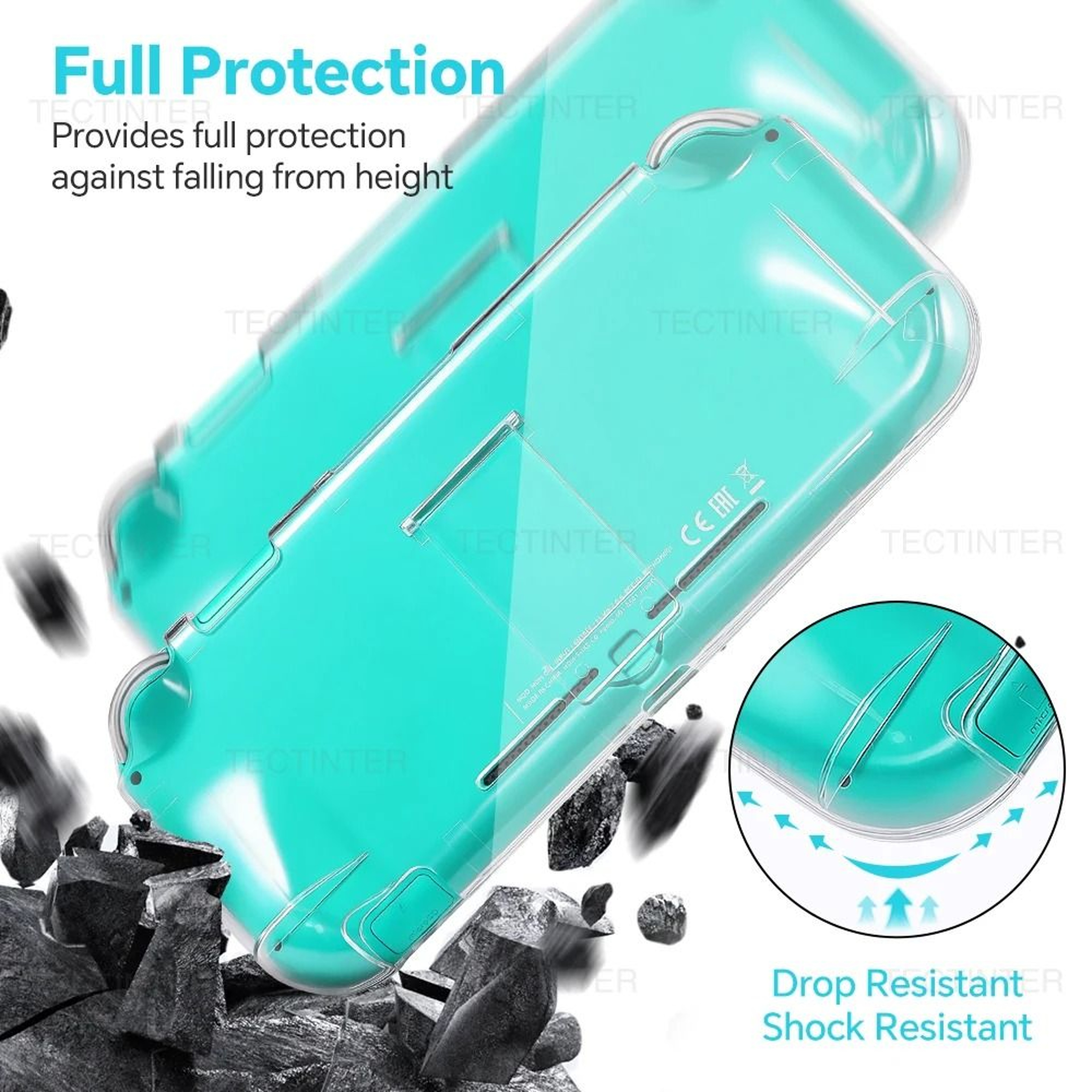 Nintendo Switch Lite Clear Hard PC Protective Case 7