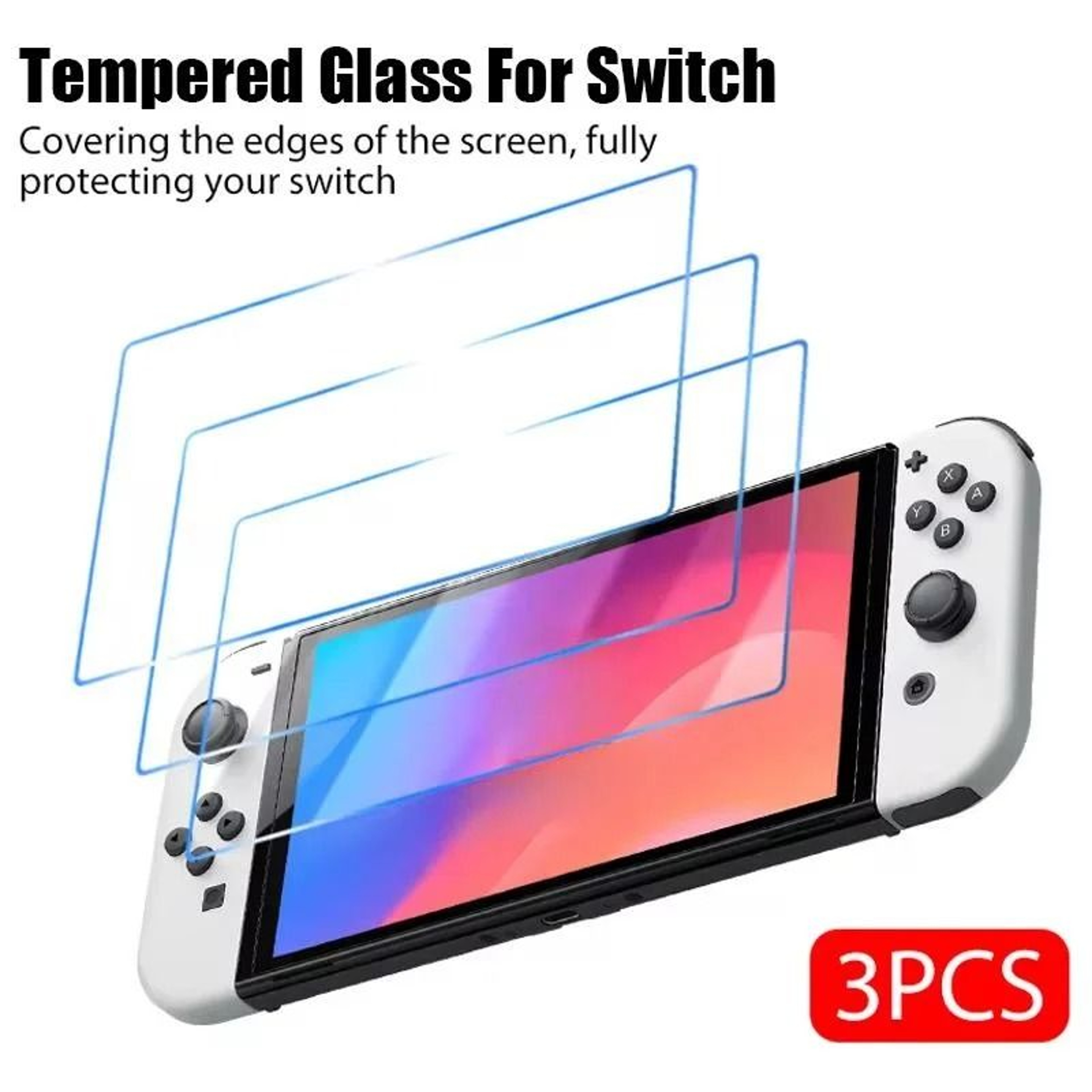 Nintendo Switch OLED 9H Tempered Glass Screen Protector 6