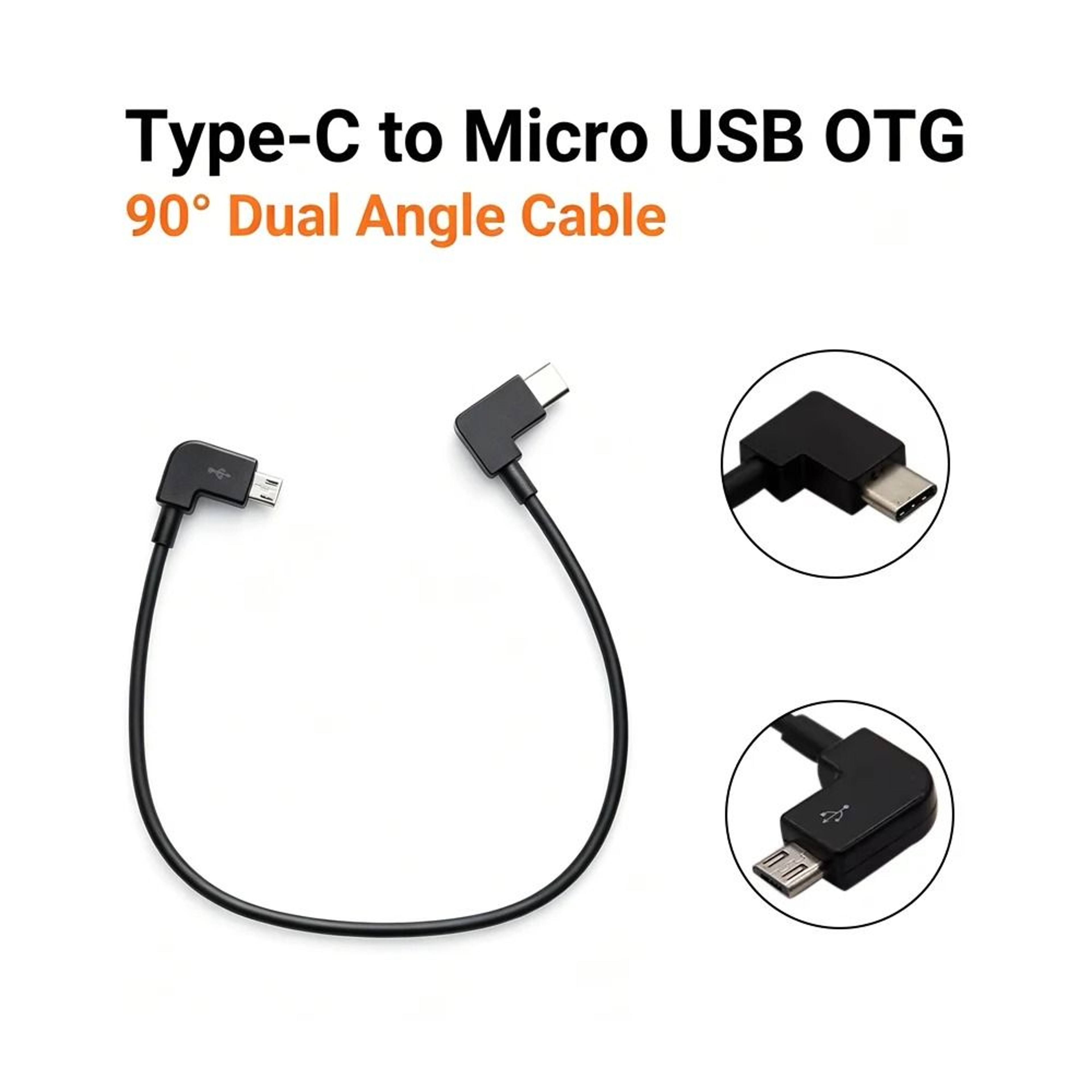 USBC To Micro USB OTG Data Cable For DJI Mavic Mini And Air Controllers 0