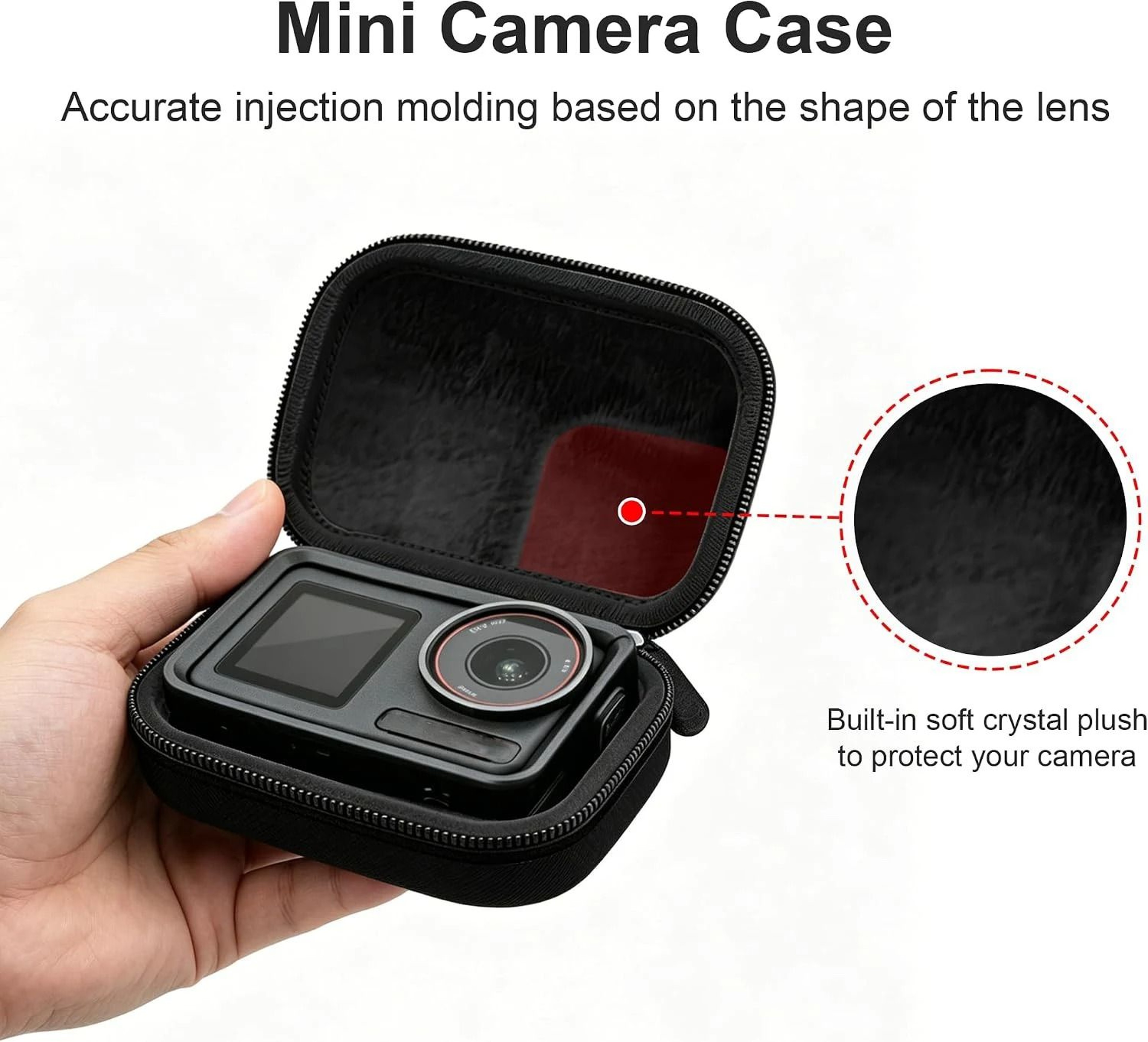 Action Camera Carrying Case Mini Protective Travel Bag For DJI Osmo Action GoPro And Insta360 Ace P 5