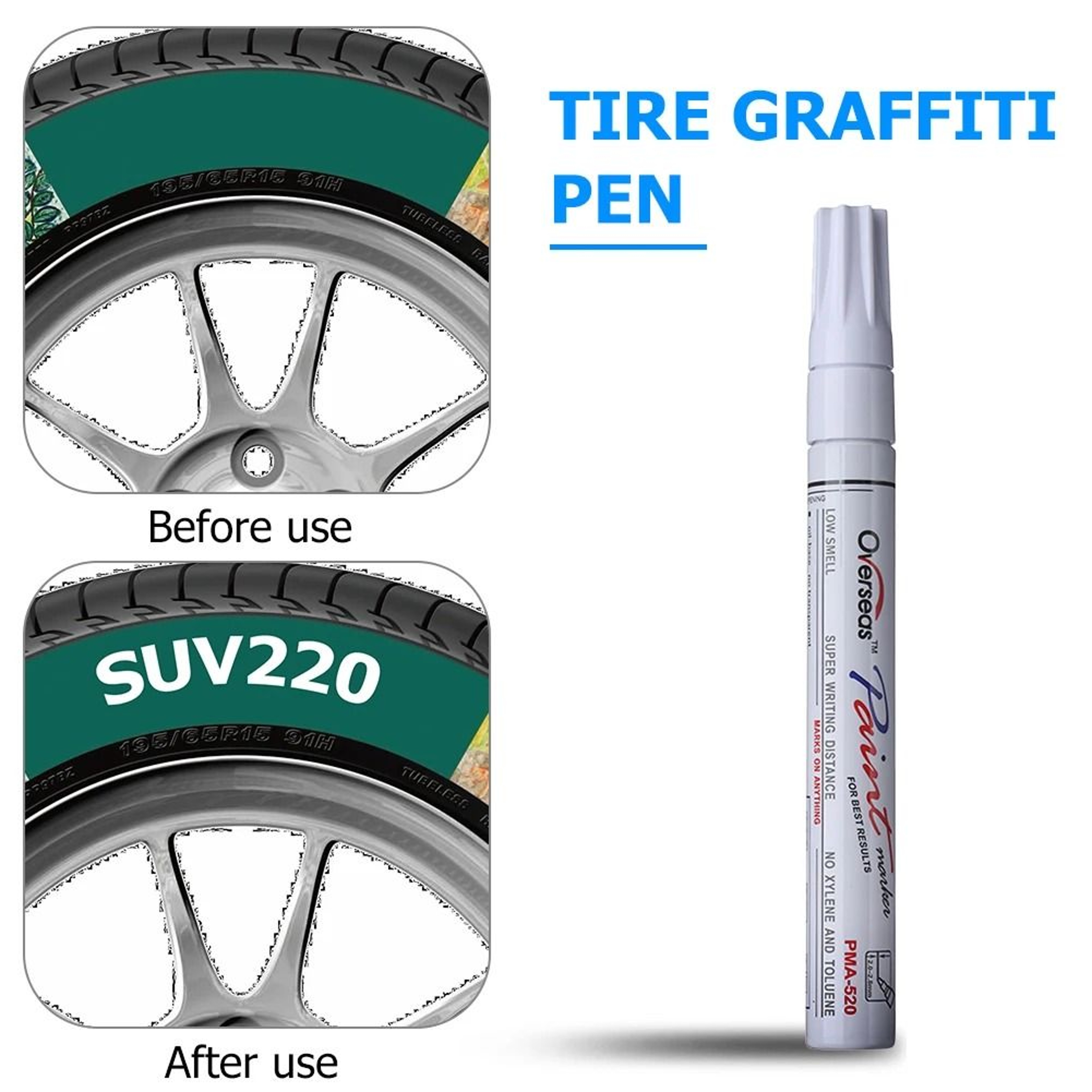 Car Scratch Repair Pen Waterproof Touch Up Paint Marker For Auto Body Care 12