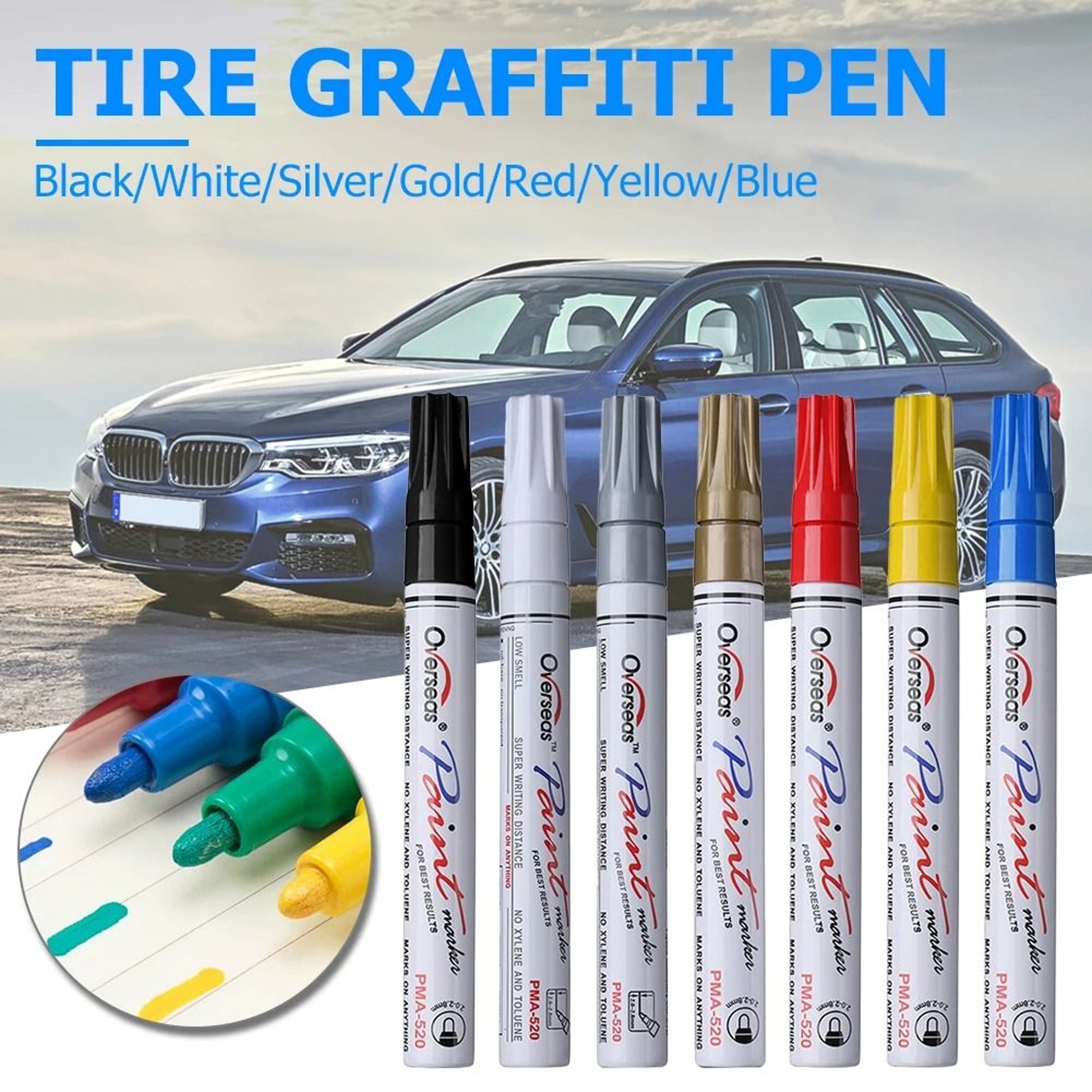 Car Scratch Repair Pen Waterproof Touch Up Paint Marker For Auto Body Care 0