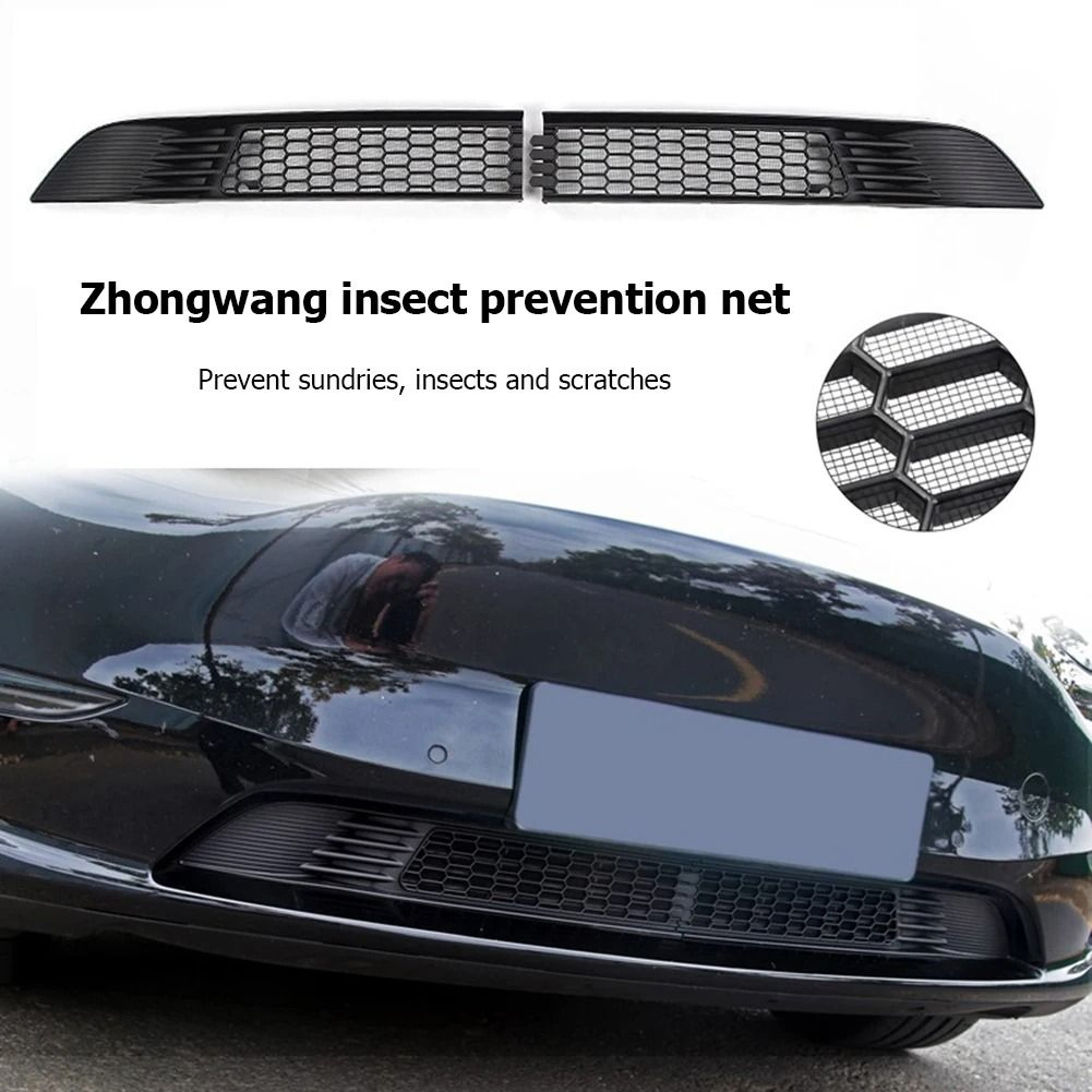 Tesla Front Grille Mesh Insert Air Inlet Vent Guard For Model 3 And Model Y 6