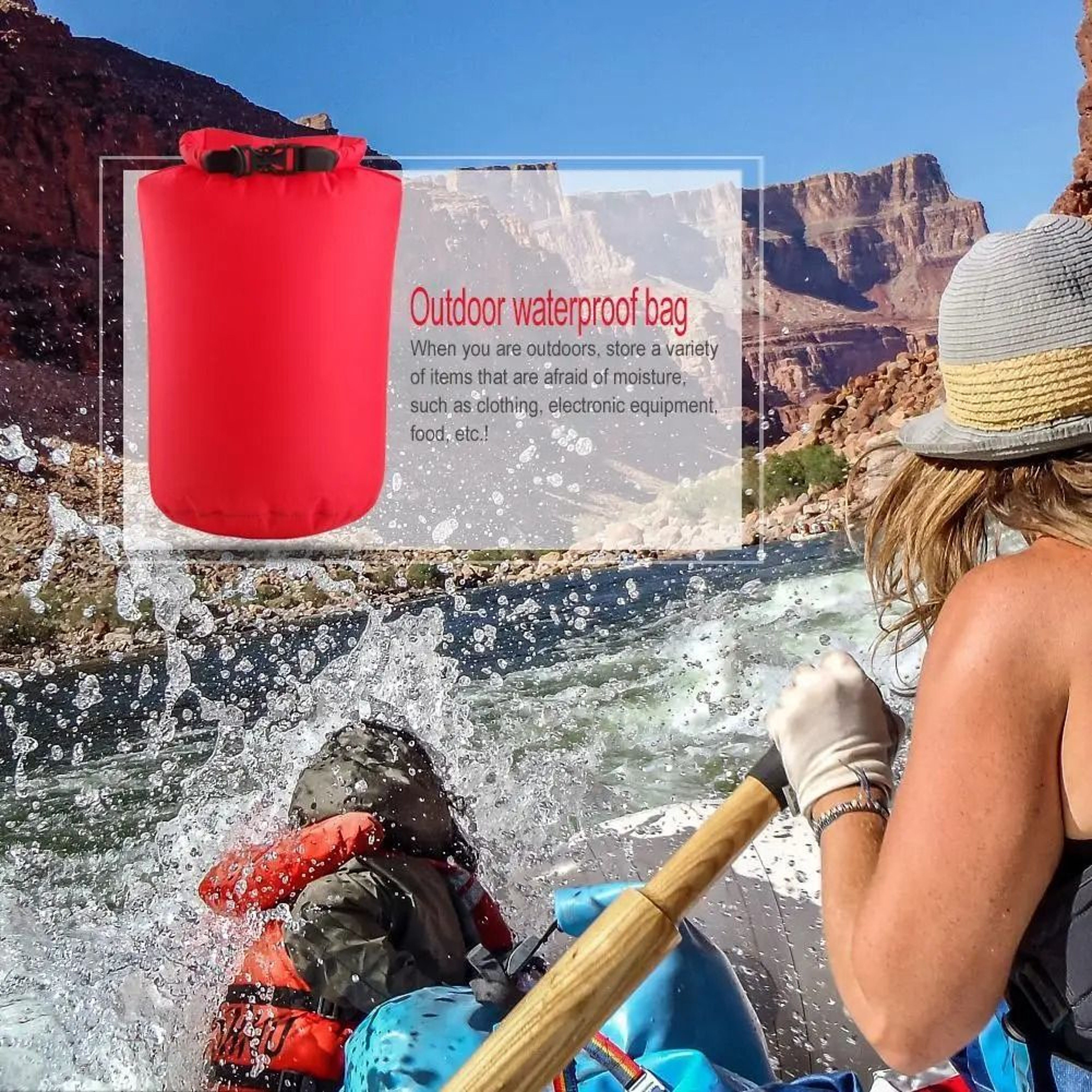 Waterproof Dry Bag 8L 40L 70L RollTop Sack For Kayaking Camping And Boating 8