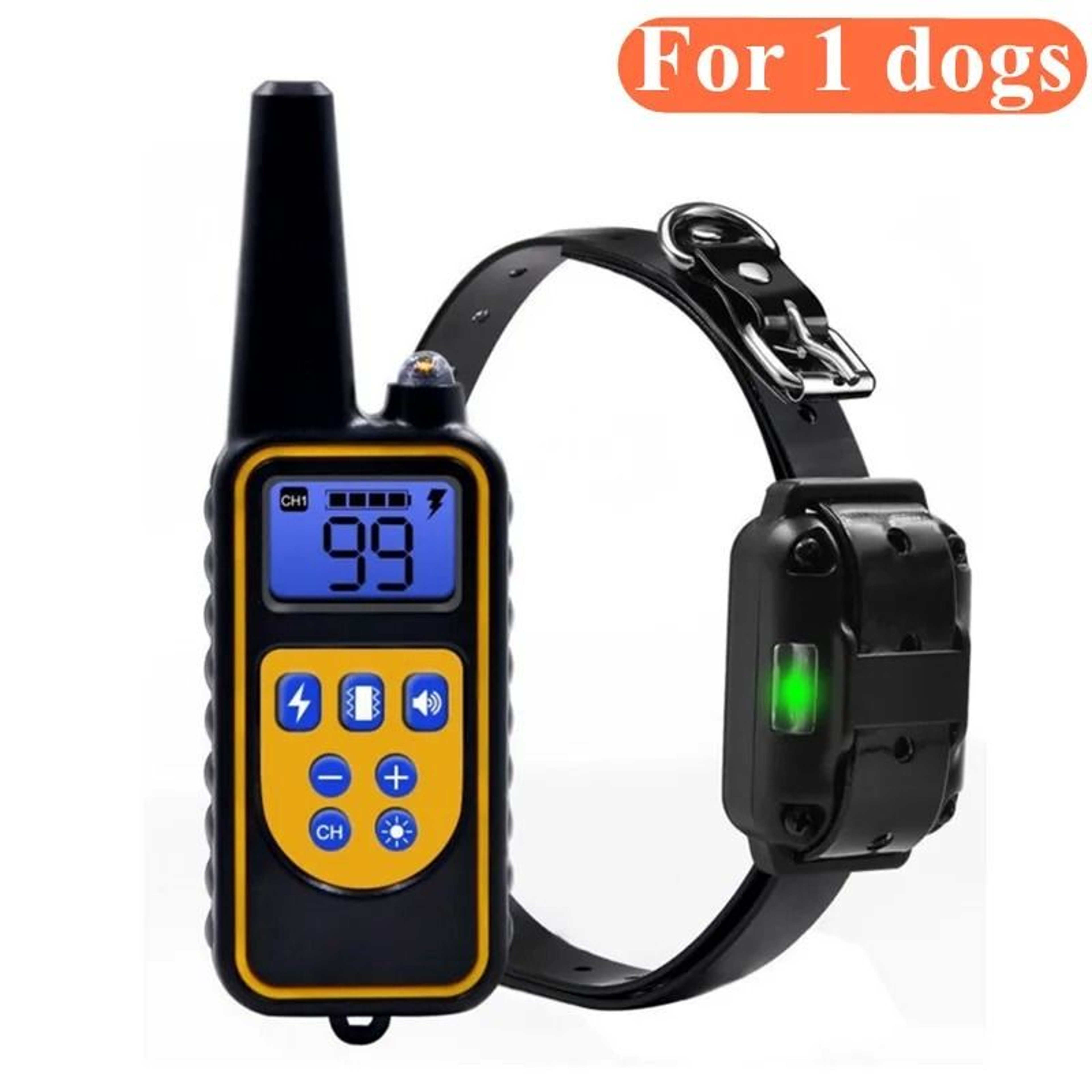 Waterproof Dog Training Collar Rechargeable Remote Bark Control For Small To Large Dogs 1