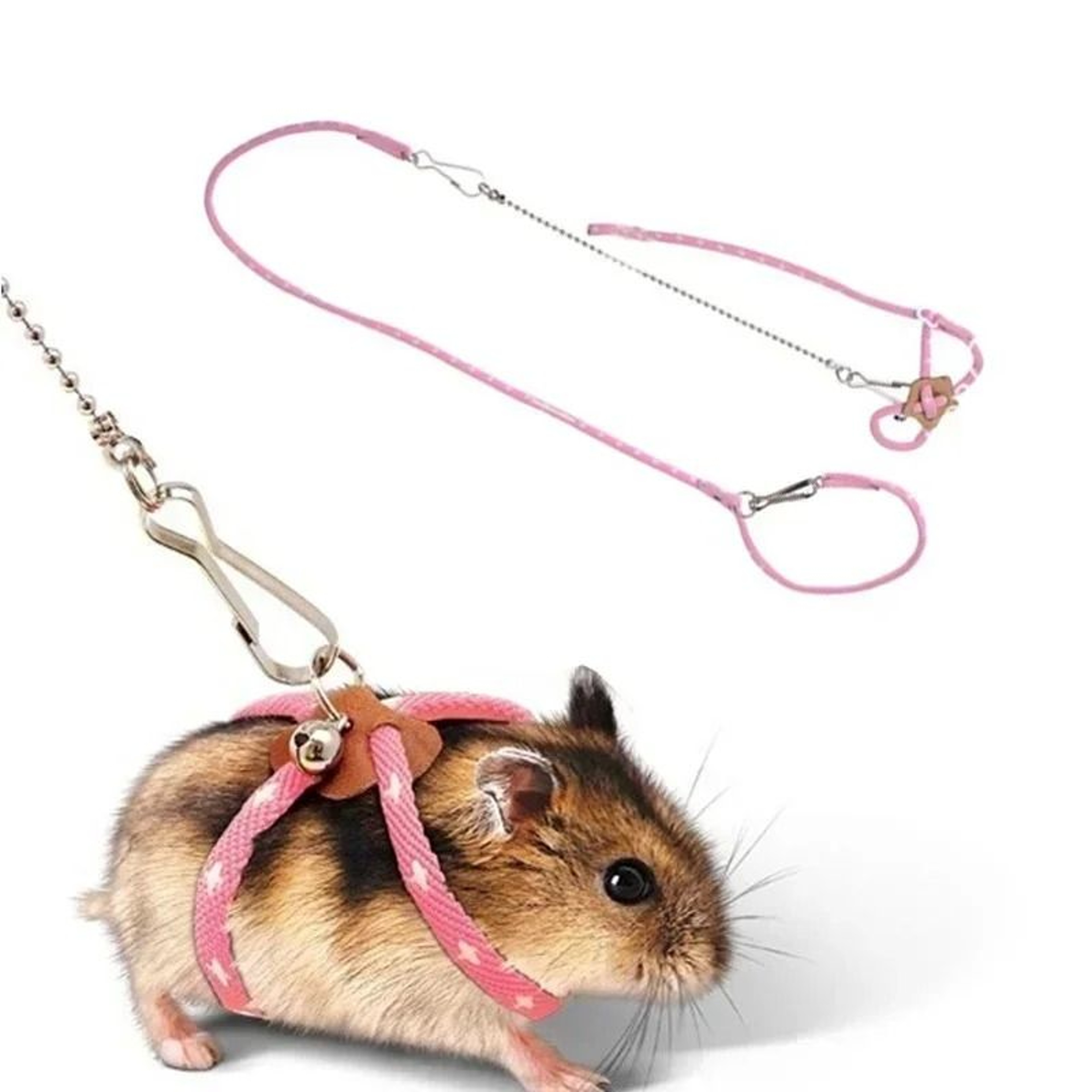 Adjustable Small Pet Harness Leash Soft Strap For Hamster Ferret Rat Parrot And Mini Pets 2