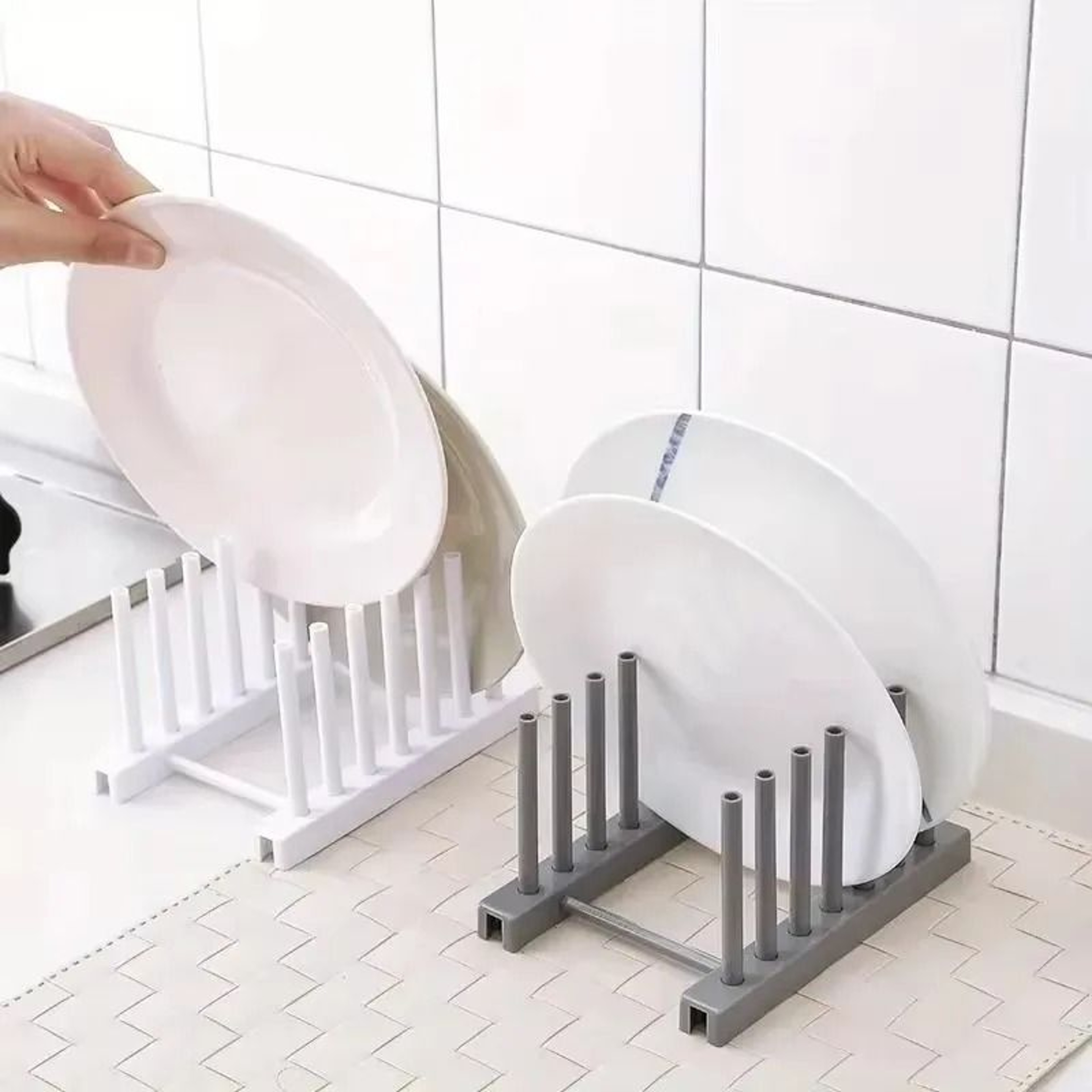 Stainless Steel Pot Lid Rack MultiUse Plate Bowl And Dish Kitchen Organizer 5