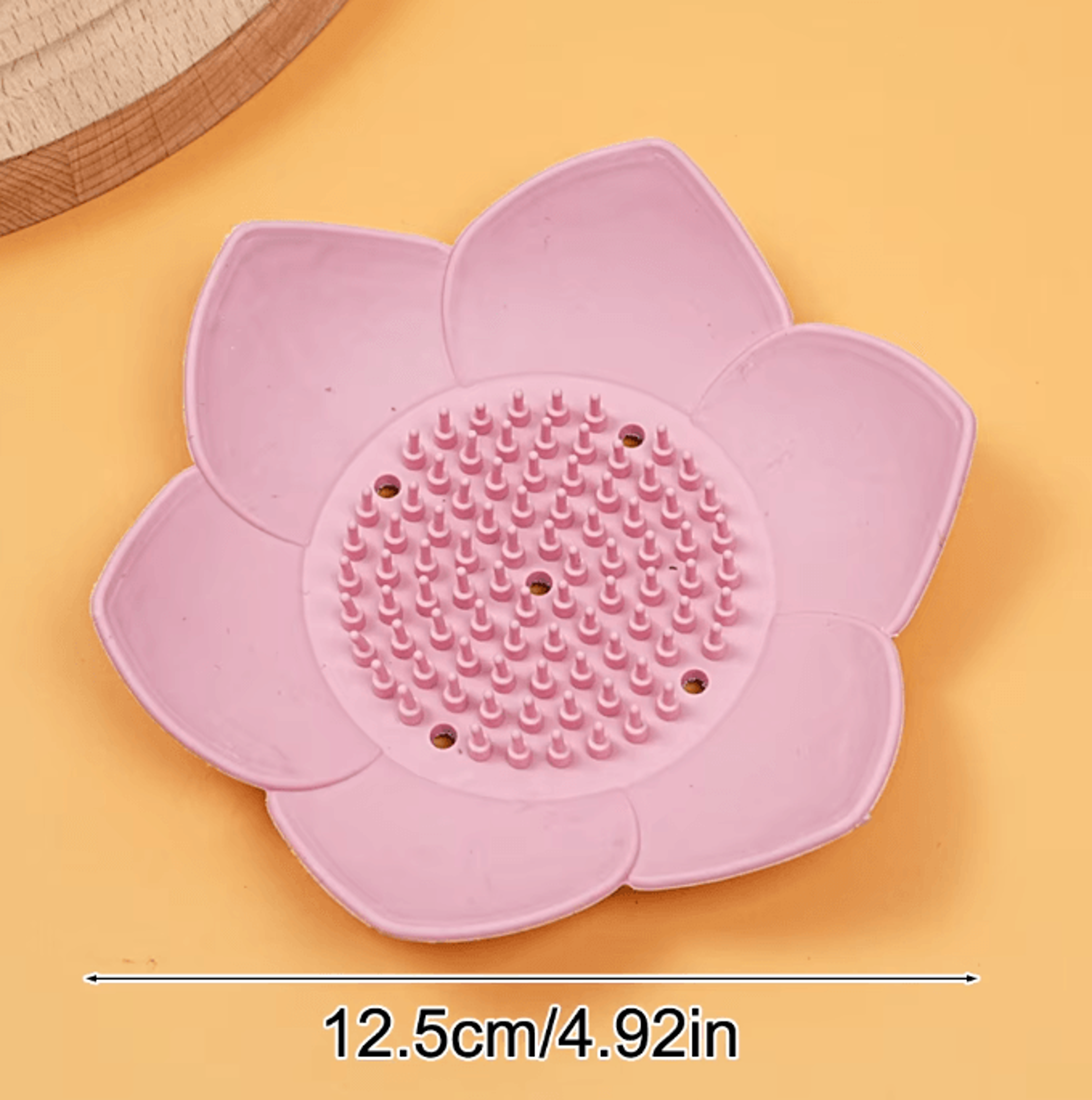 Lotus Silicone Soap Dish SelfDraining NonSlip Bathroom Soap Holder 5