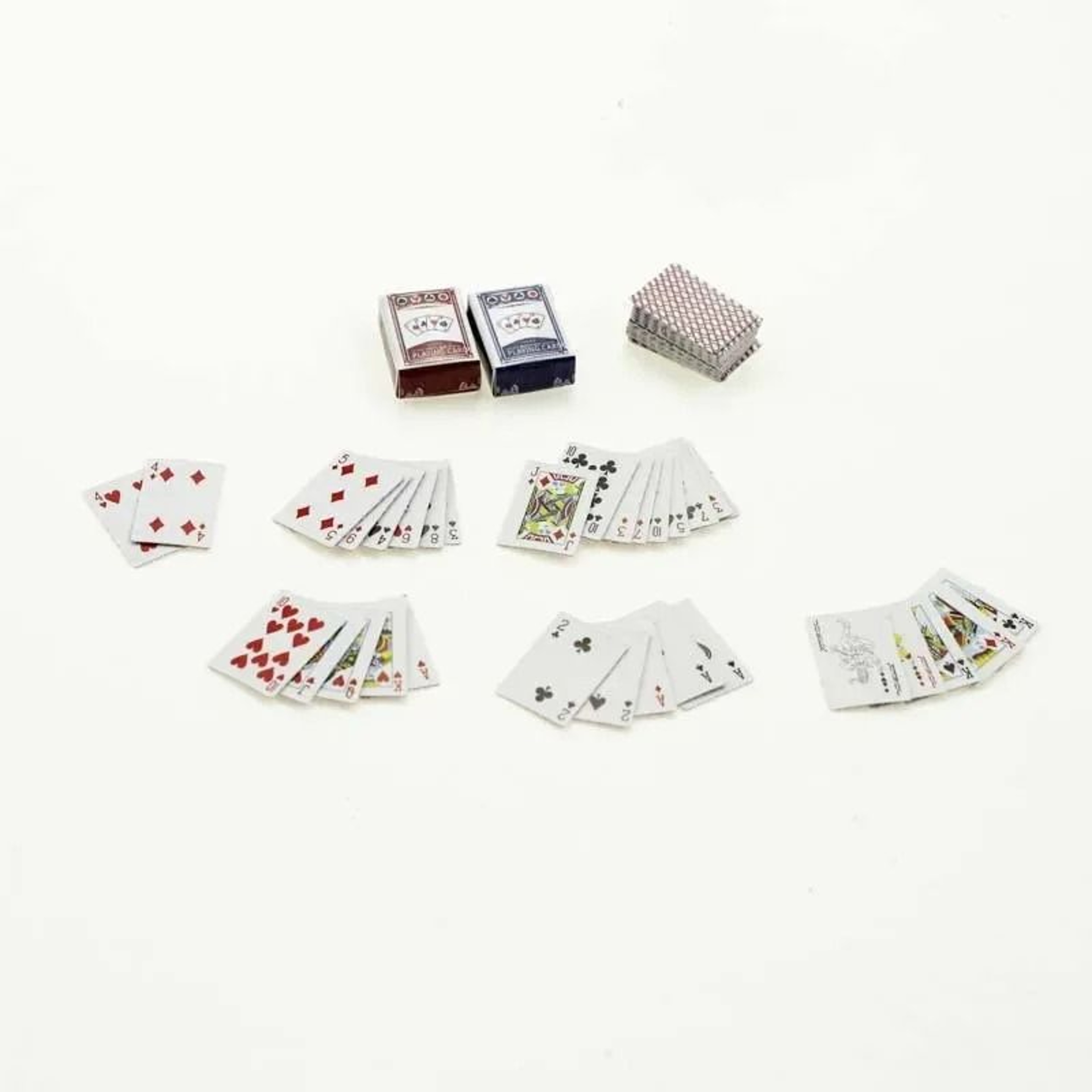 Miniature Playing Cards Tiny Poker Deck For Dollhouse And Diorama Decor 4