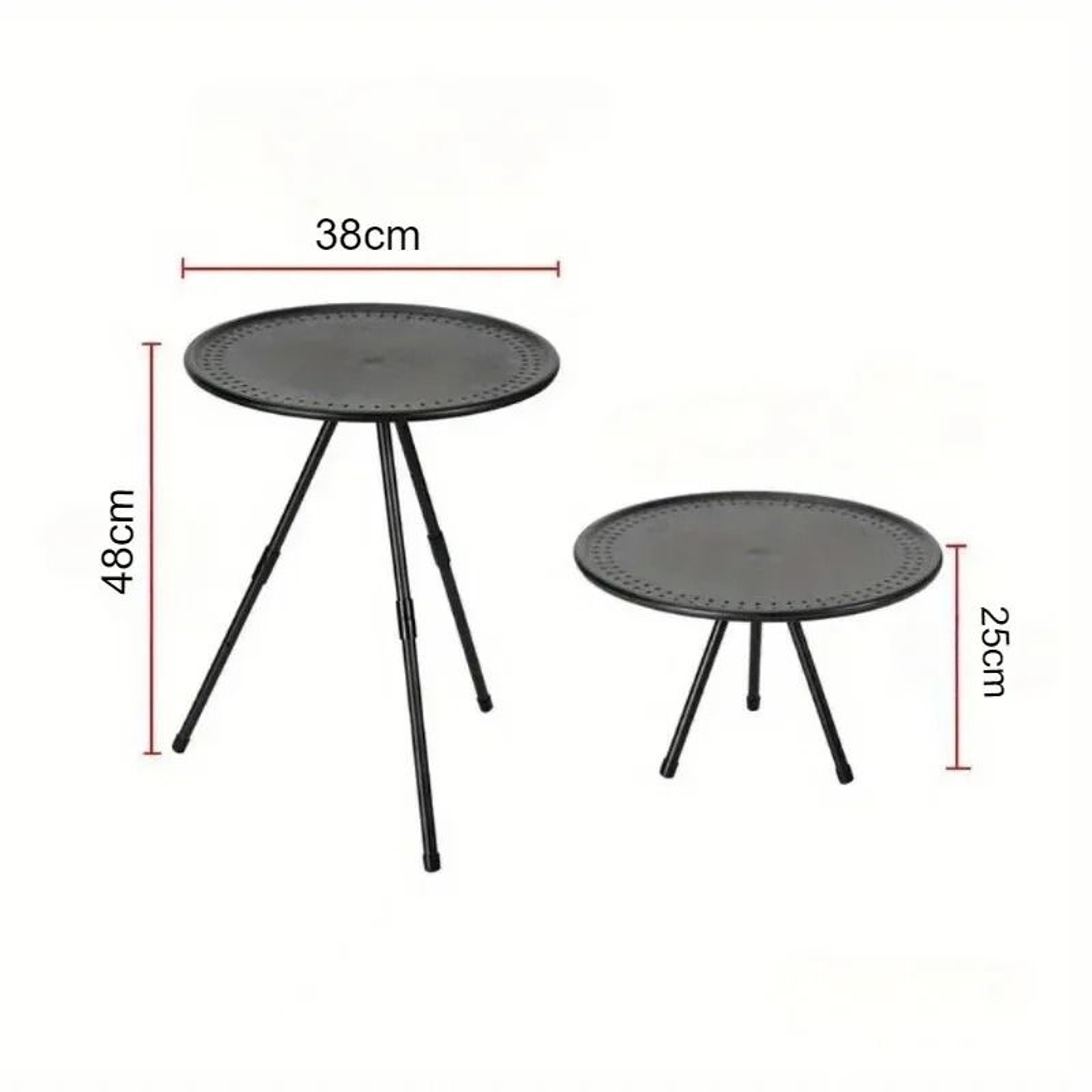 Ultralight Round Camping Table Portable Folding Outdoor Side Table With Triangular Support 1