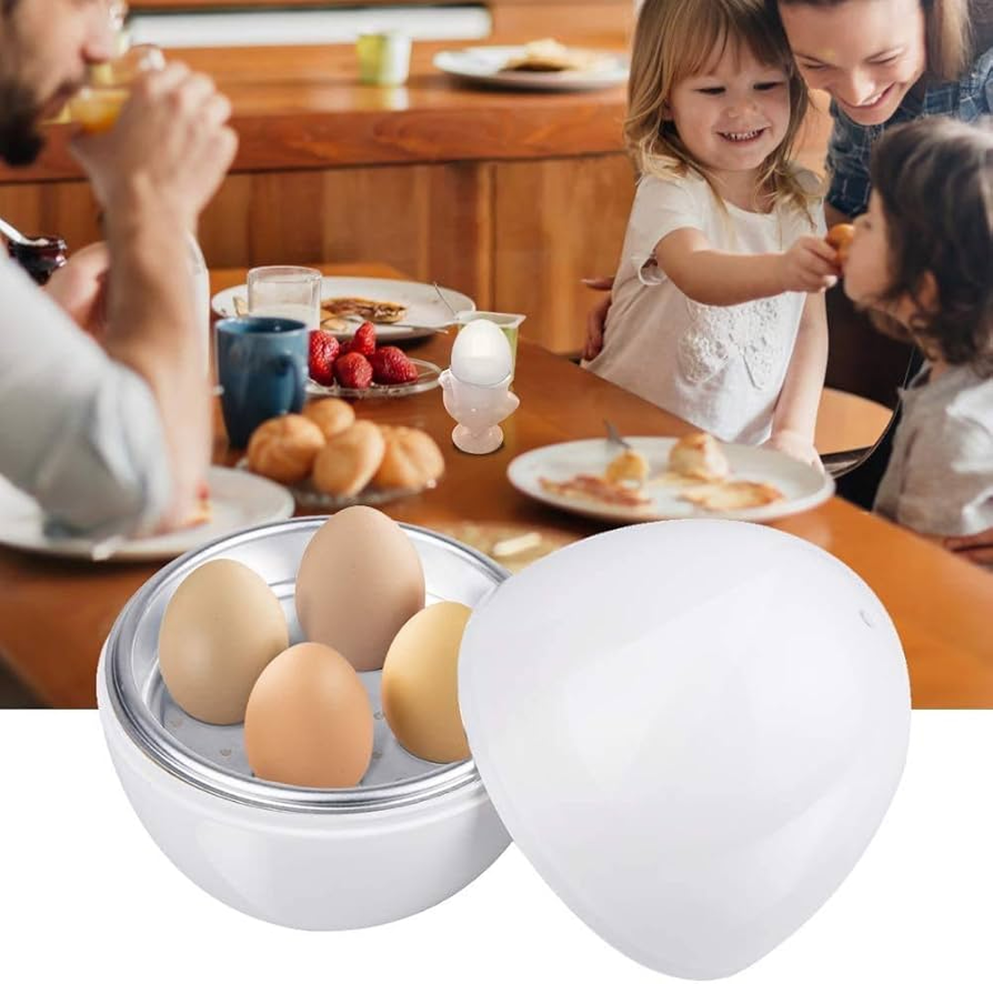 Microwave Egg Boiler Cooker 1 Or 4 Egg Steamer For Soft Medium And Hard Boiled Eggs 0