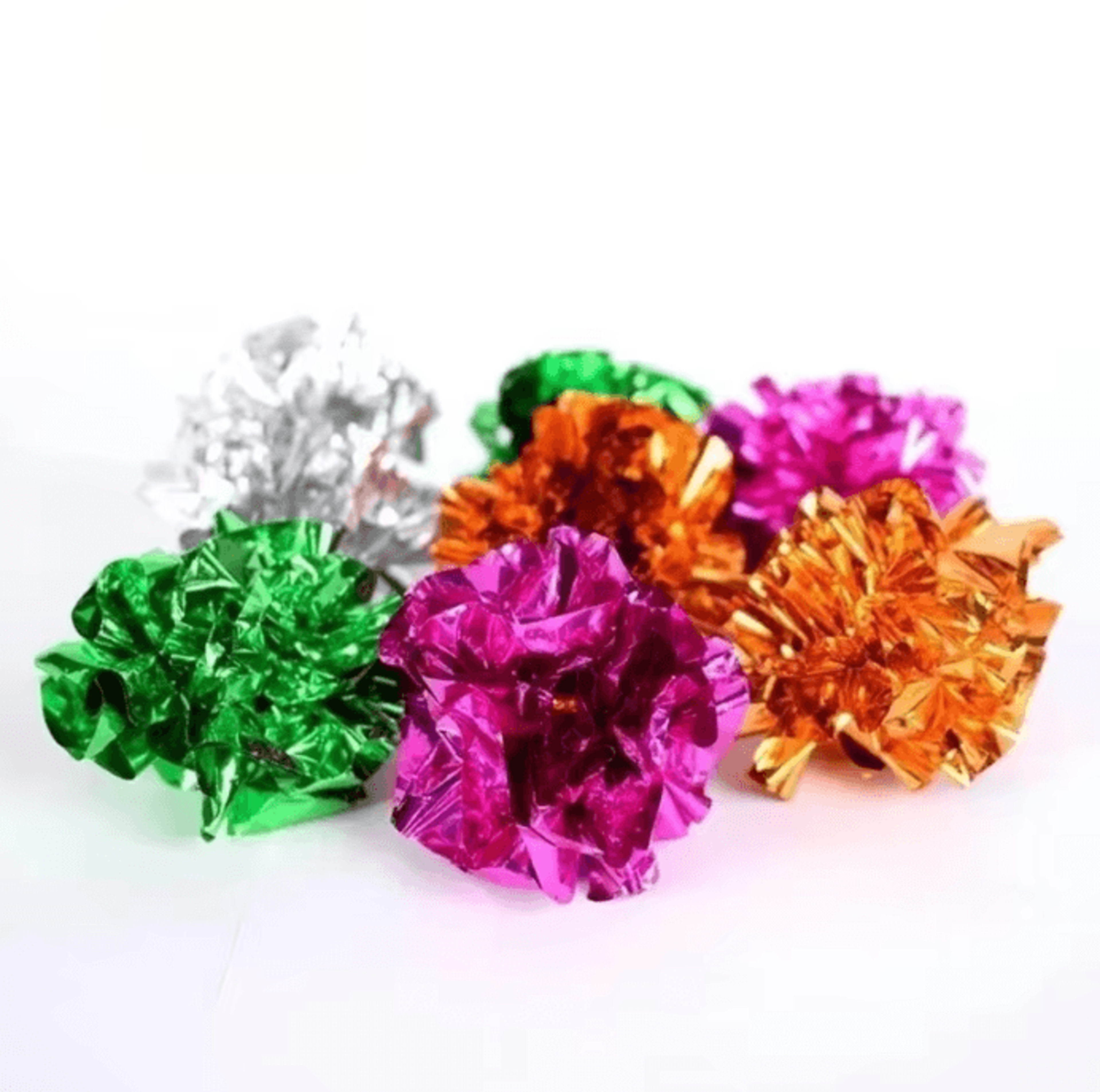 6Piece Mylar Crinkle Cat Toy Balls Lightweight Crackle Toys For Kittens And Cats 5