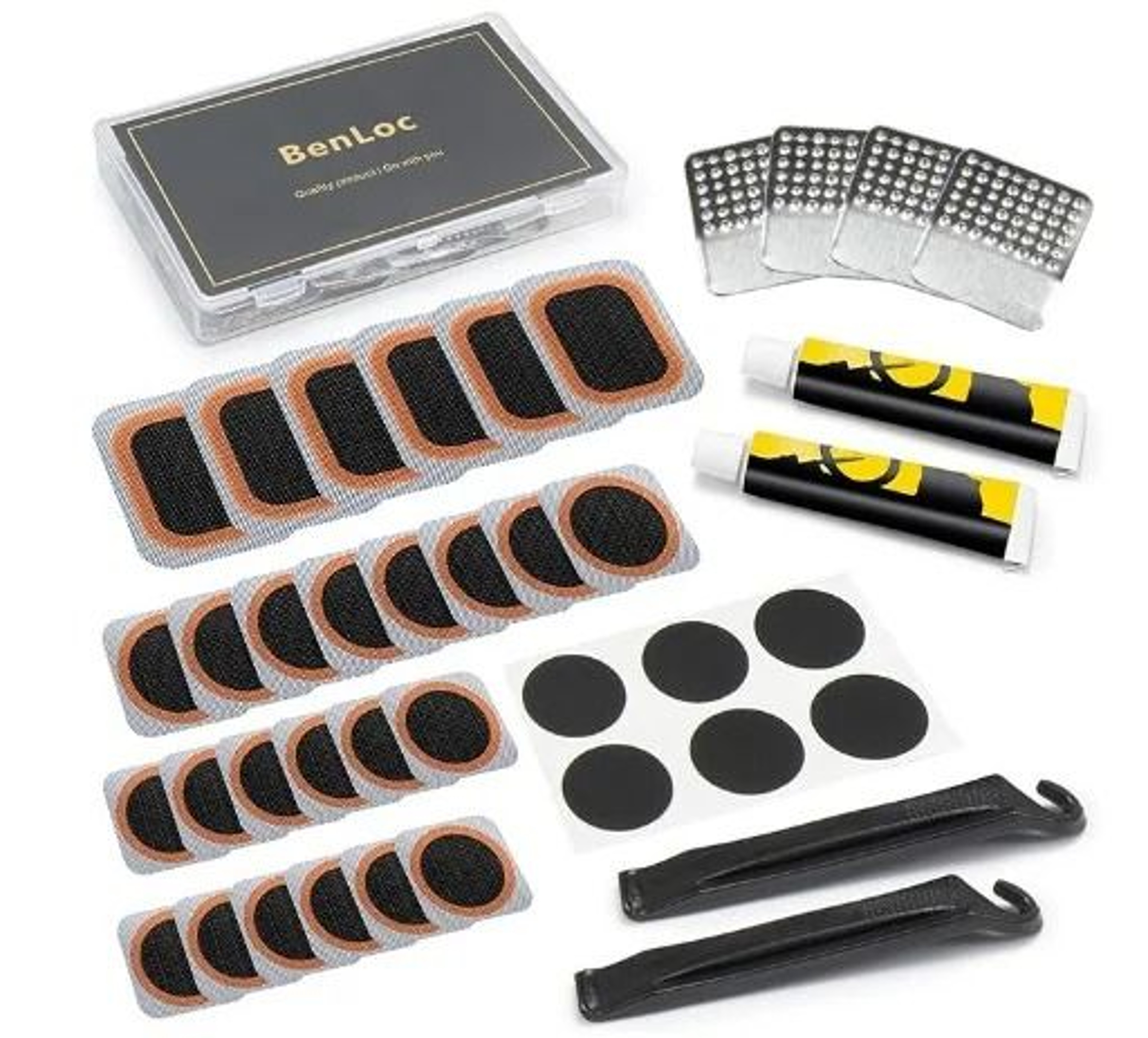 Compact Bicycle Tire Repair Kit Inner Tube Puncture Patch Set 3