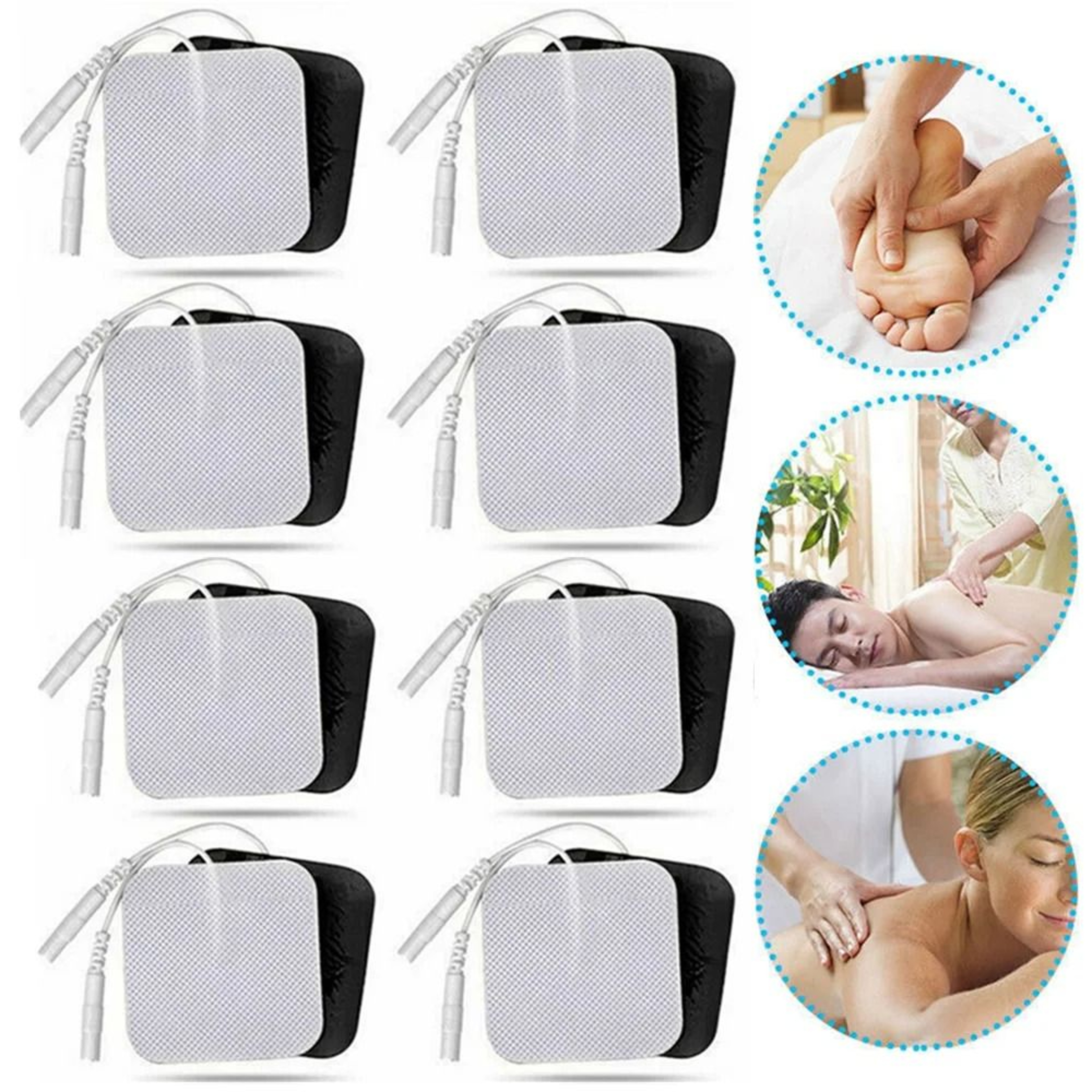 Reusable TENS EMS Electrode Pads SelfAdhesive Replacement Set 4