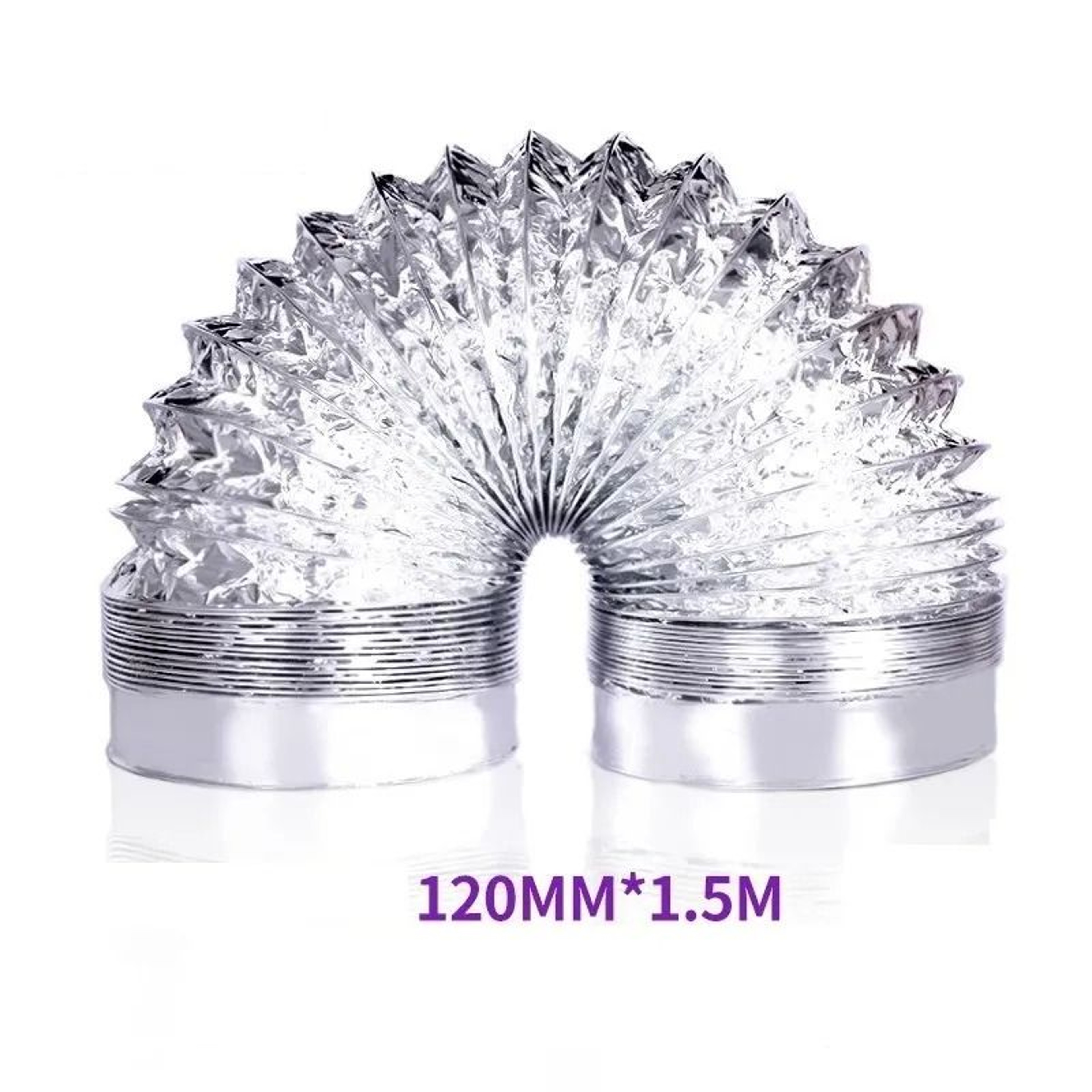 Flexible Aluminum Foil Ventilation Duct Hose 80 To 200mm 3