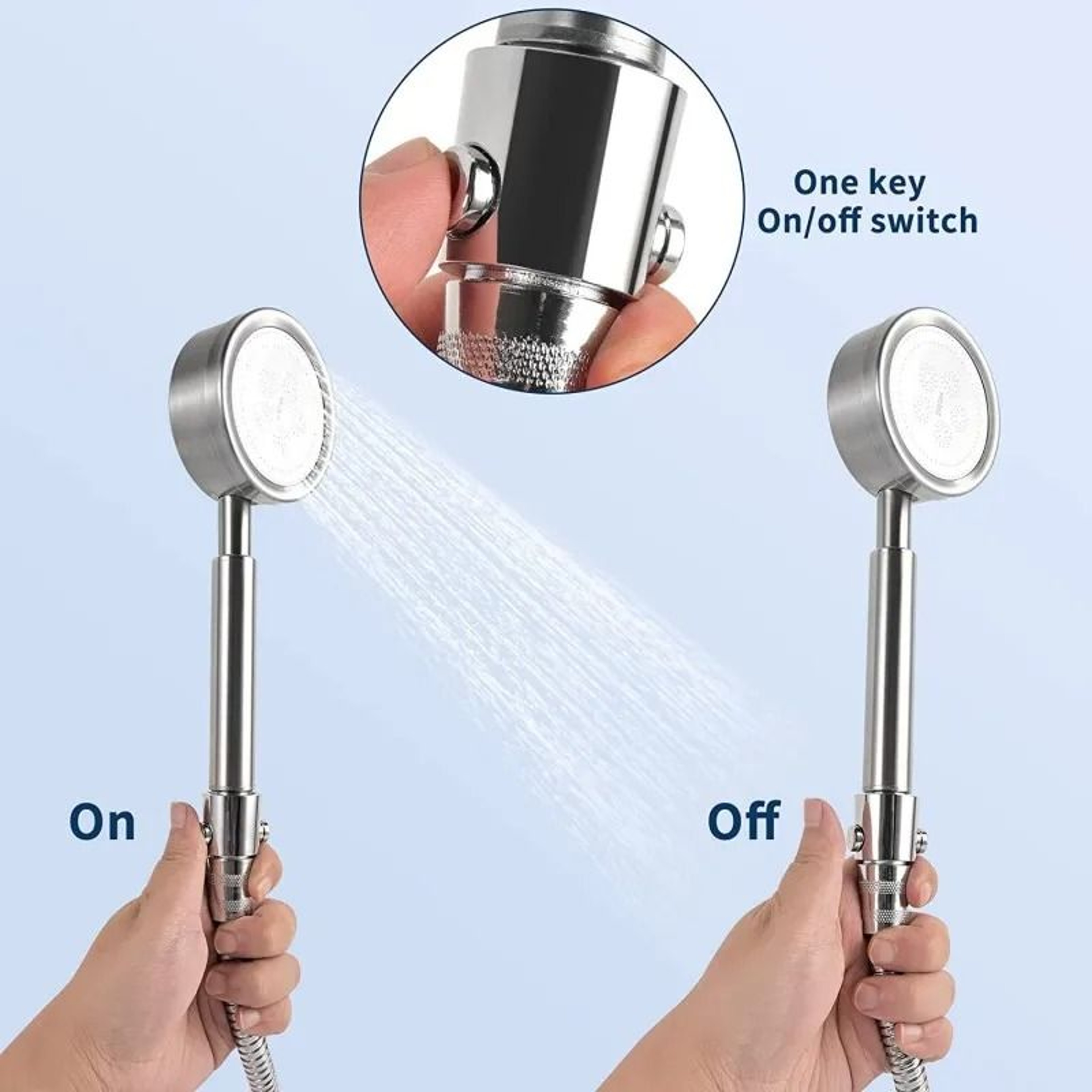 ABS Shower Diverter Valve With Flow Control Stop Switch 6