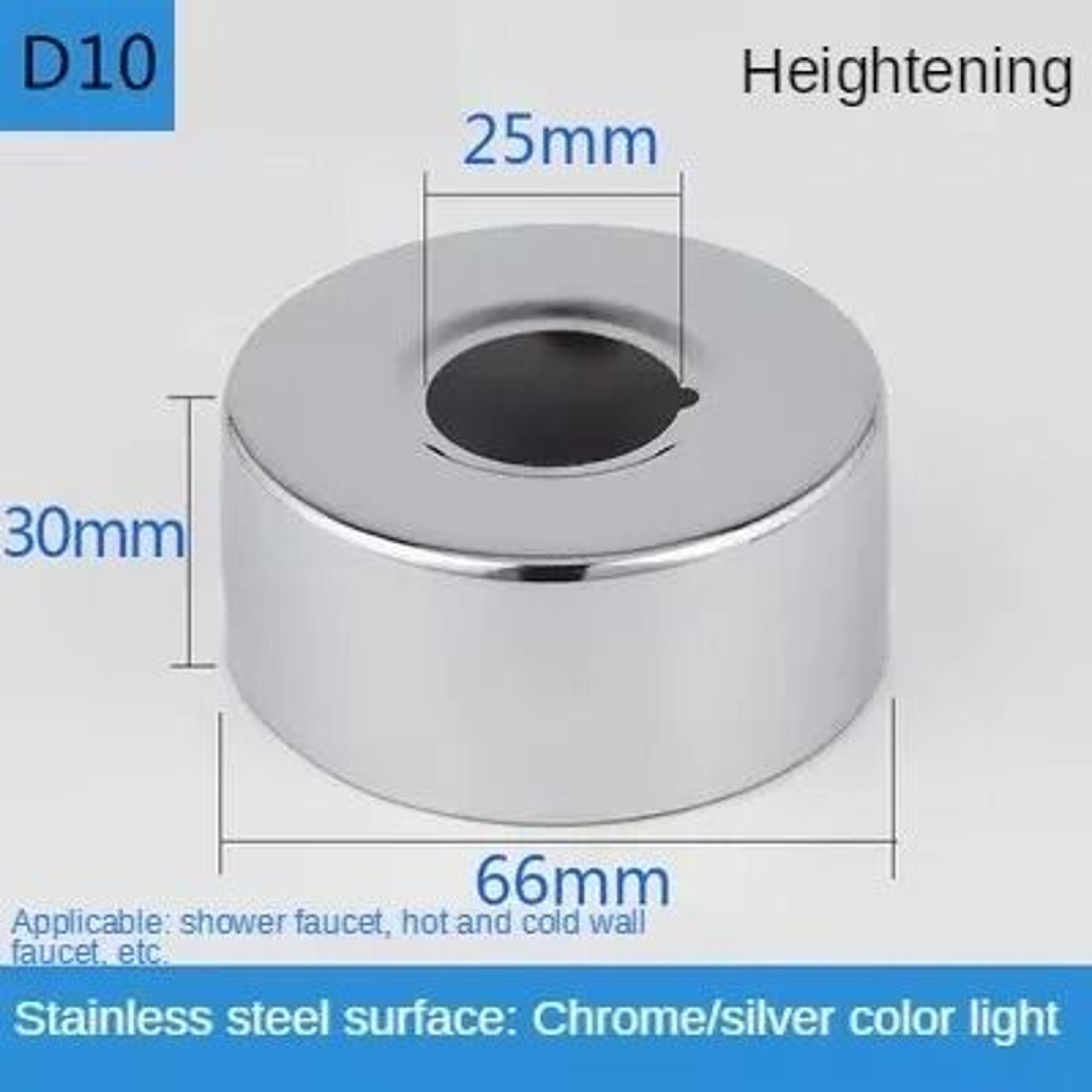 2PCS Stainless Steel Faucet Escutcheon Cover 12 And 34 Inch 14