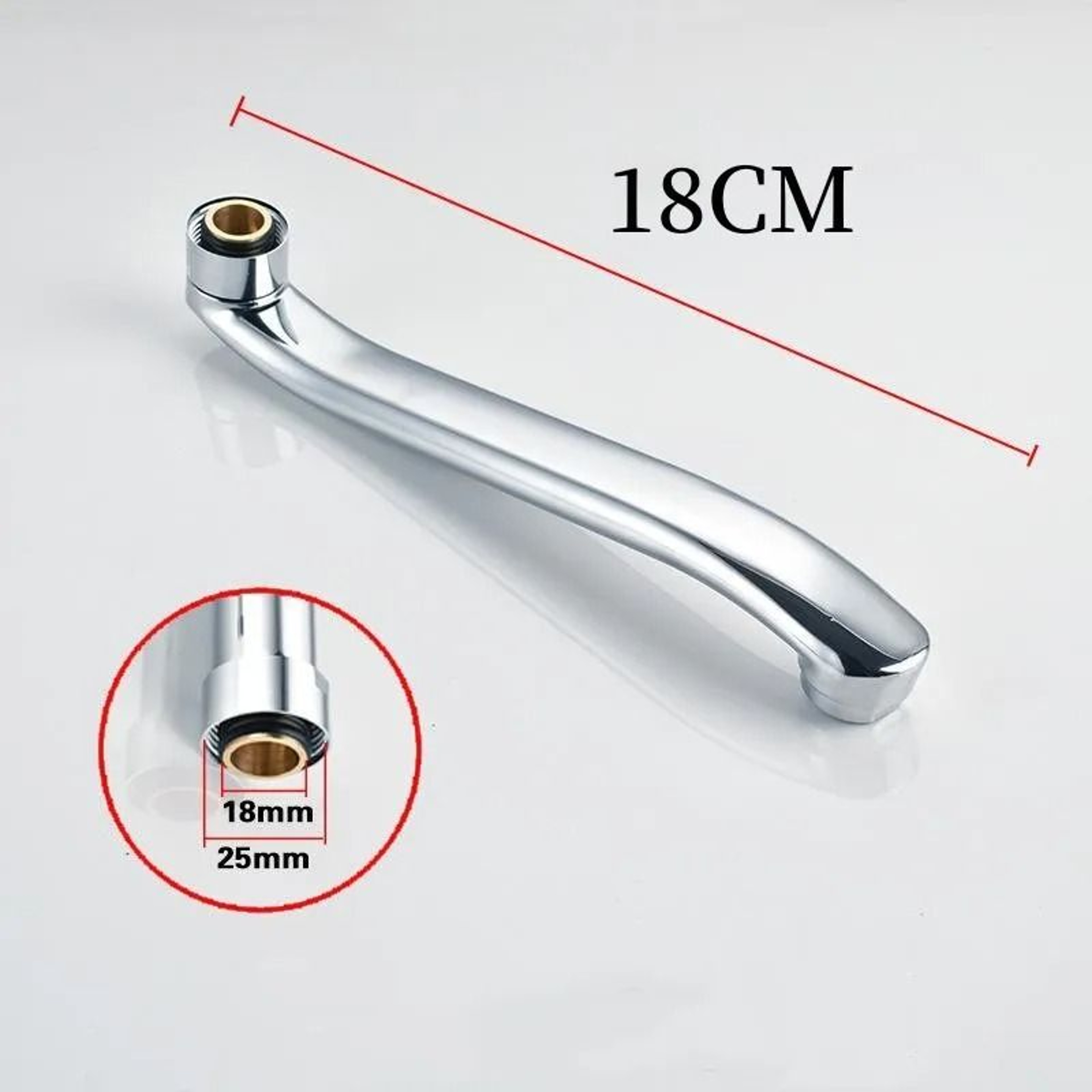 Stainless Steel SBend Faucet Extension Pipe 1