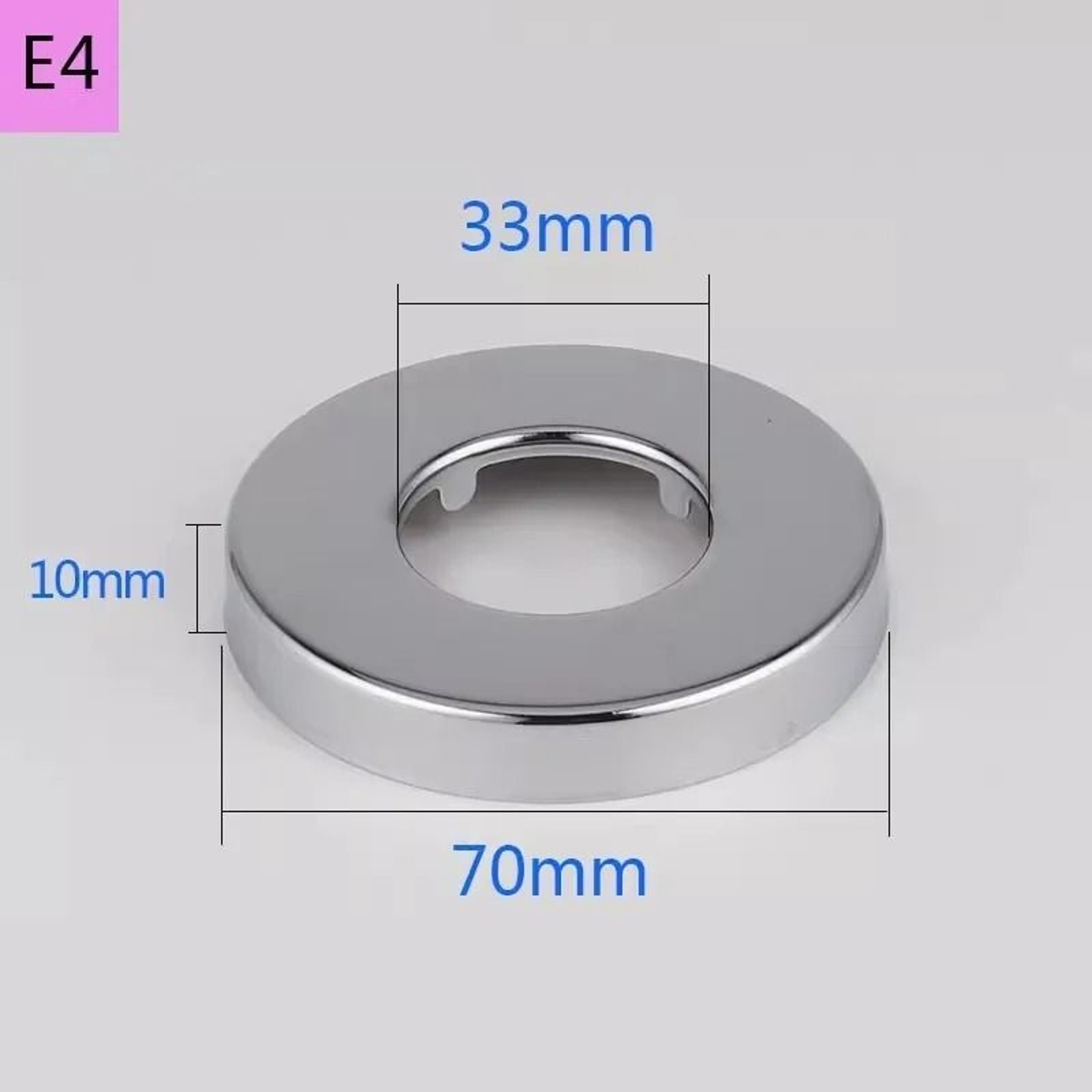 2PC Stainless Steel Faucet Decorative Cover Water Pipe Wall Cover 3