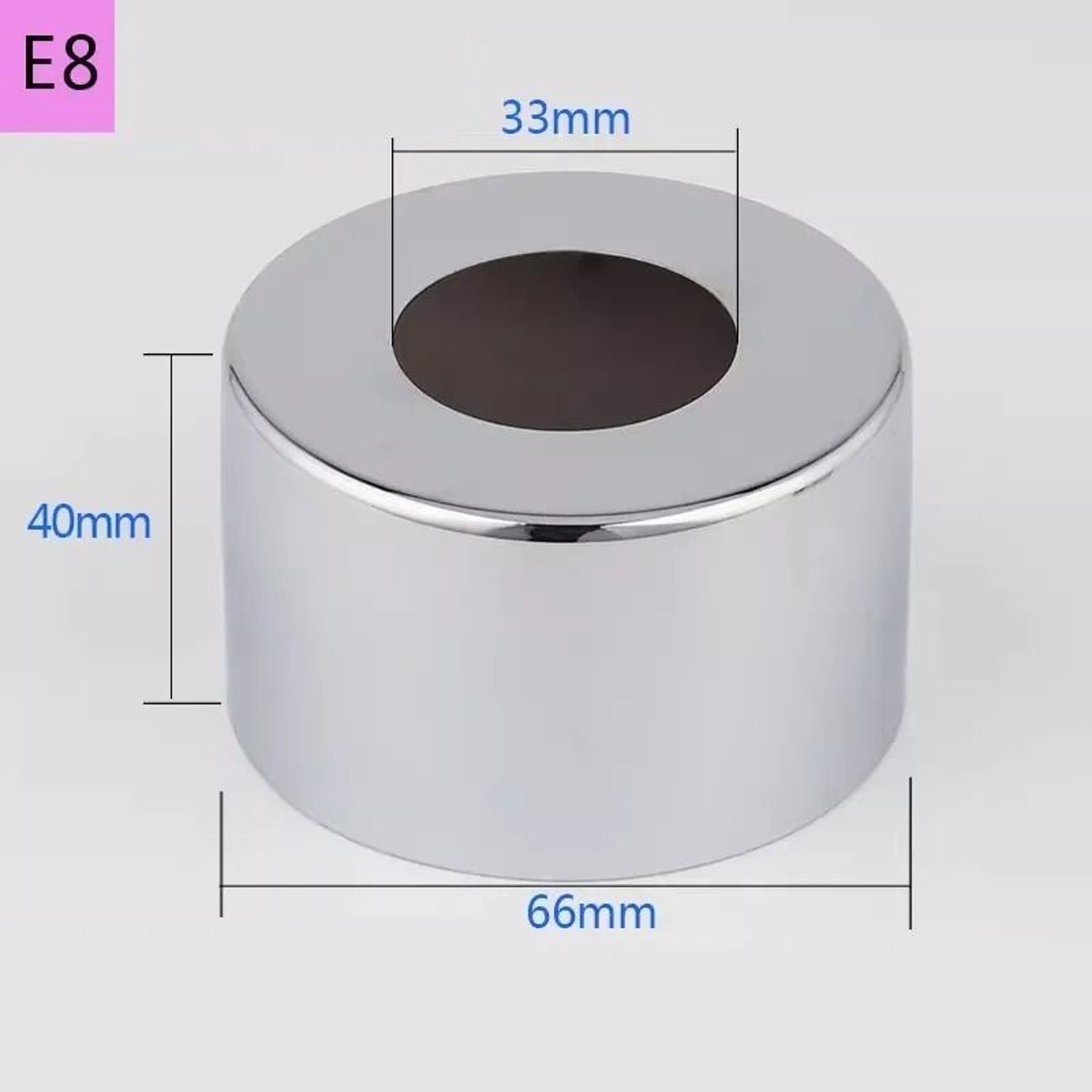 2PC Stainless Steel Faucet Decorative Cover Water Pipe Wall Cover 7