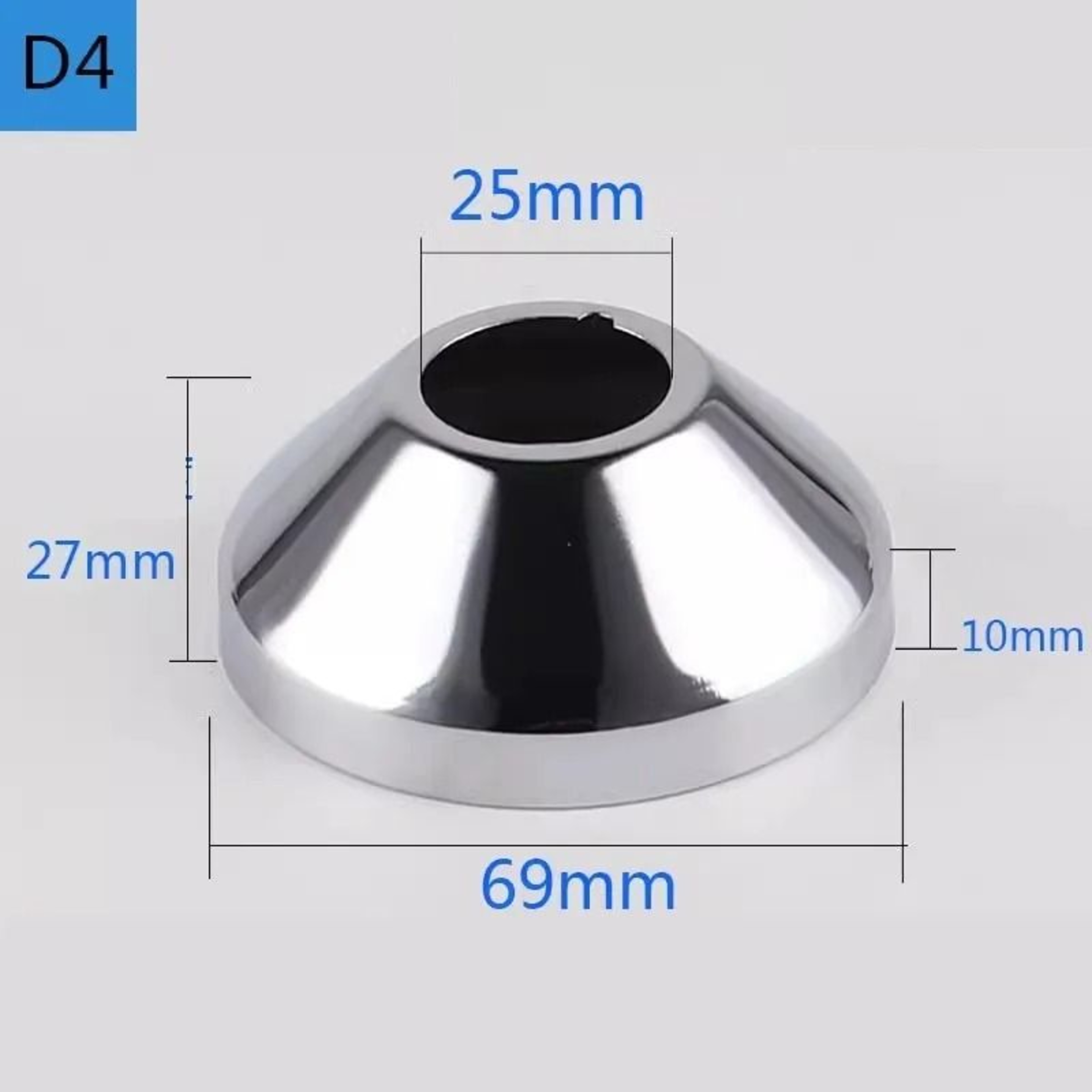 2PC Stainless Steel Faucet Decorative Cover Water Pipe Wall Cover 22