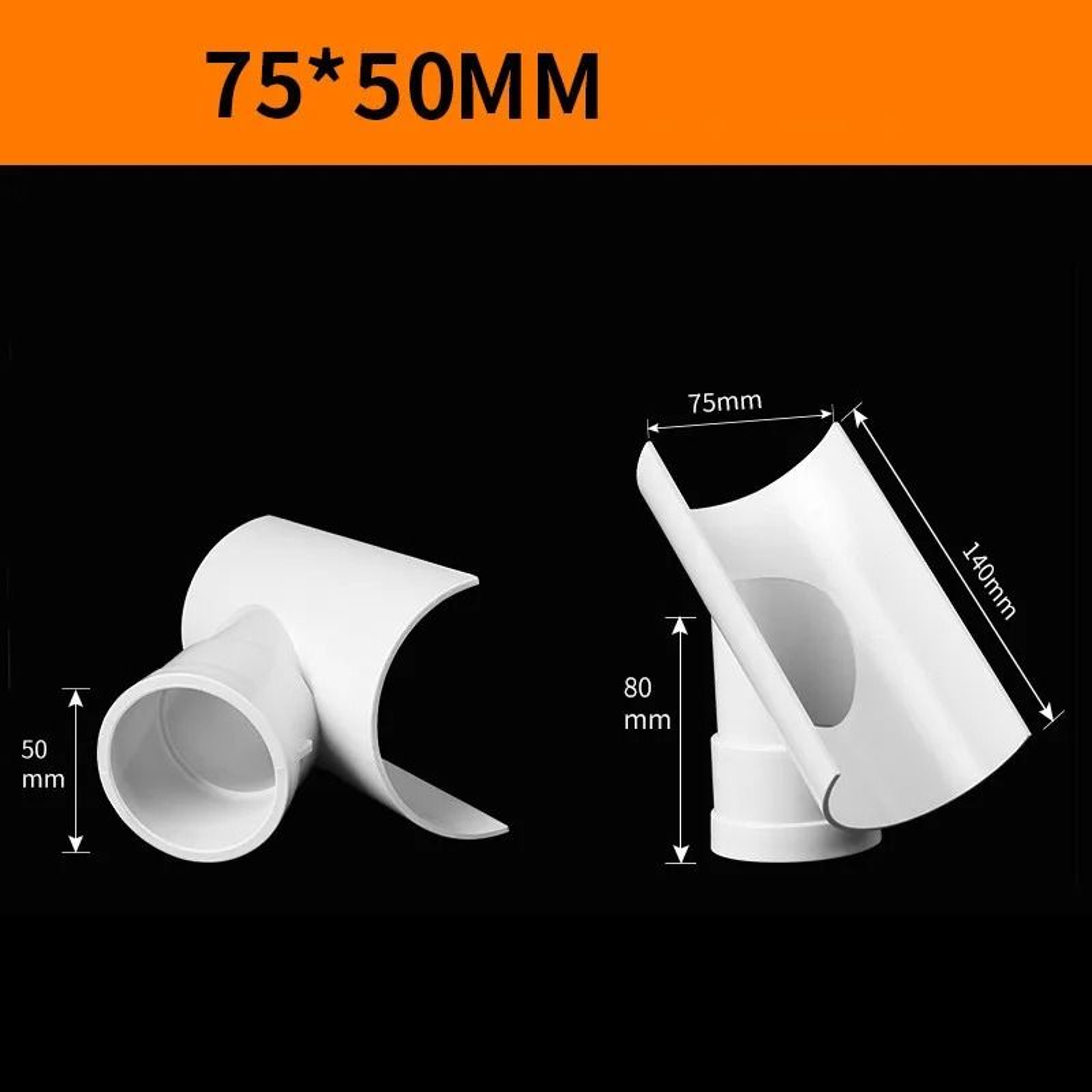 PVC Open Tee Pipe Repair Connector Drain Adapter 4