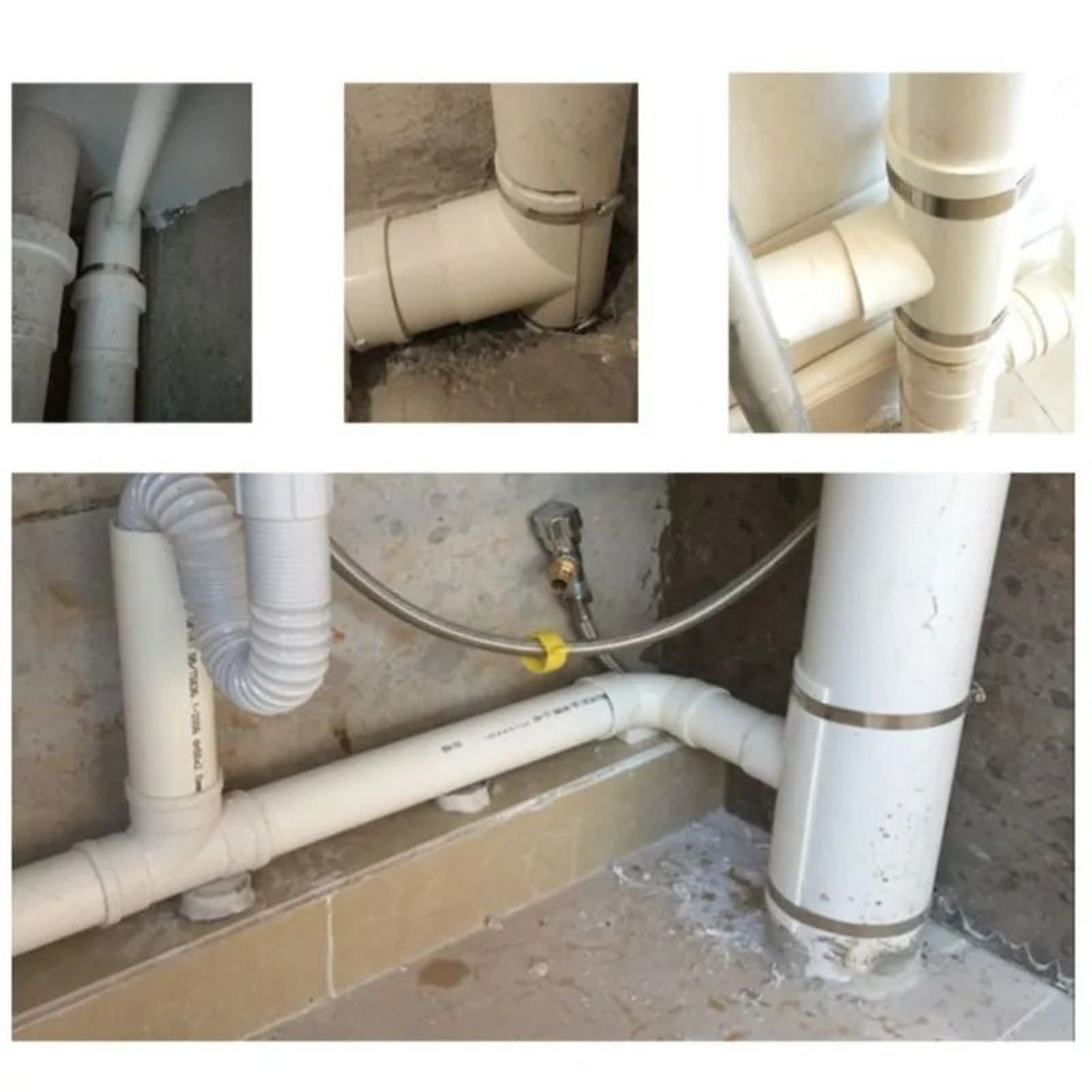 PVC Open Tee Pipe Repair Connector Drain Adapter 21