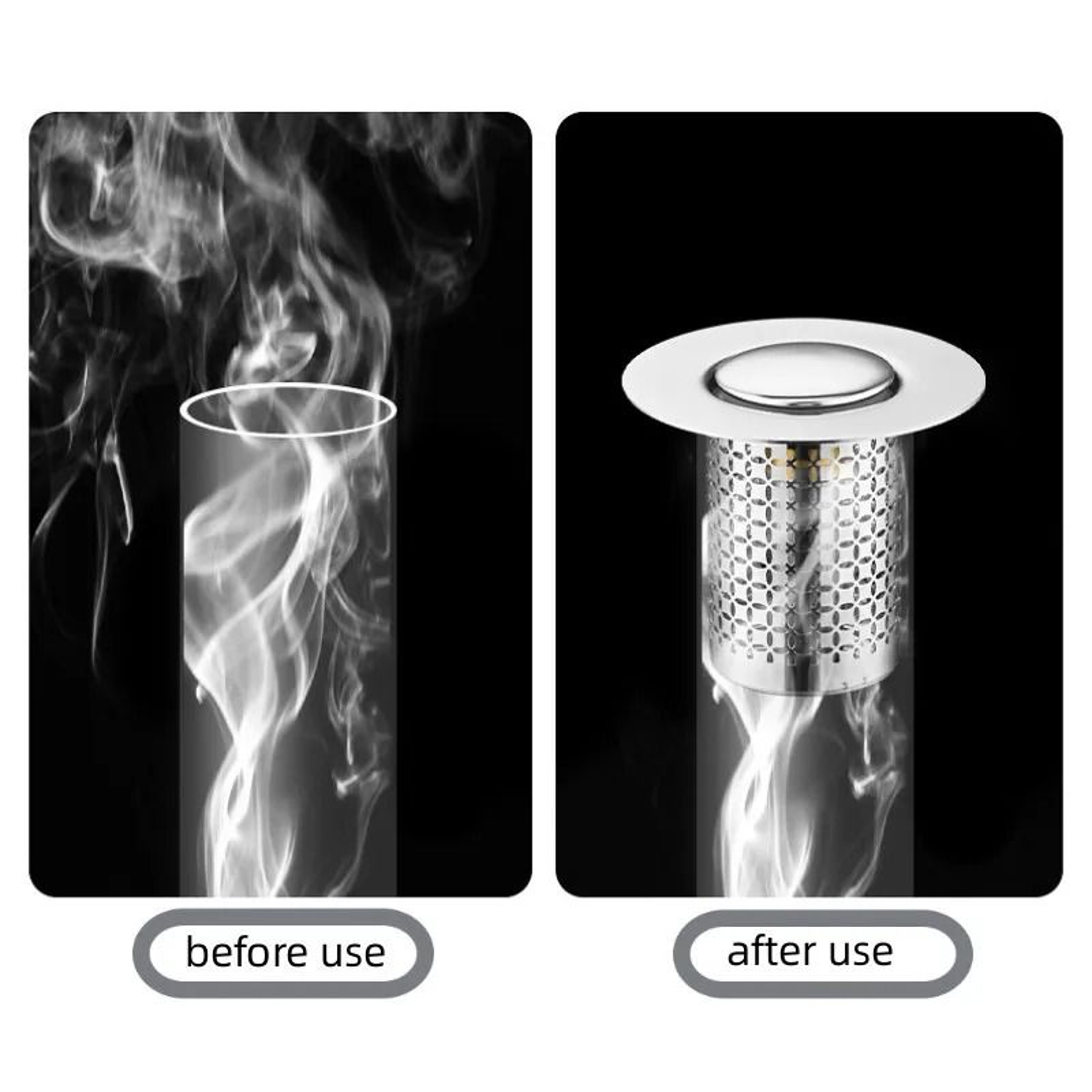 Stainless Steel Pop Up Sink Stopper Hair Catcher Drain Filter 6