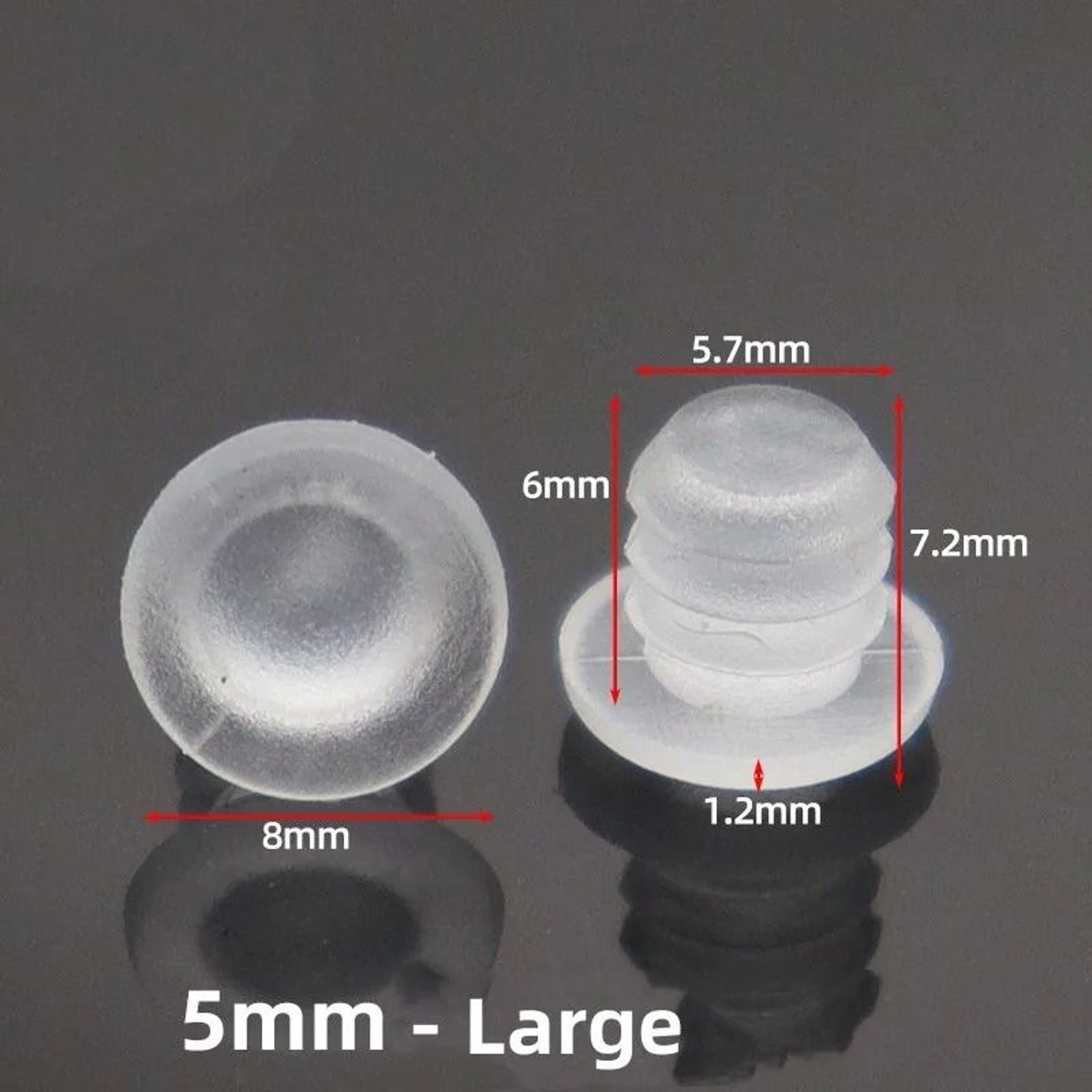 20PCS Transparent Rubber Cabinet Door Bumpers 2