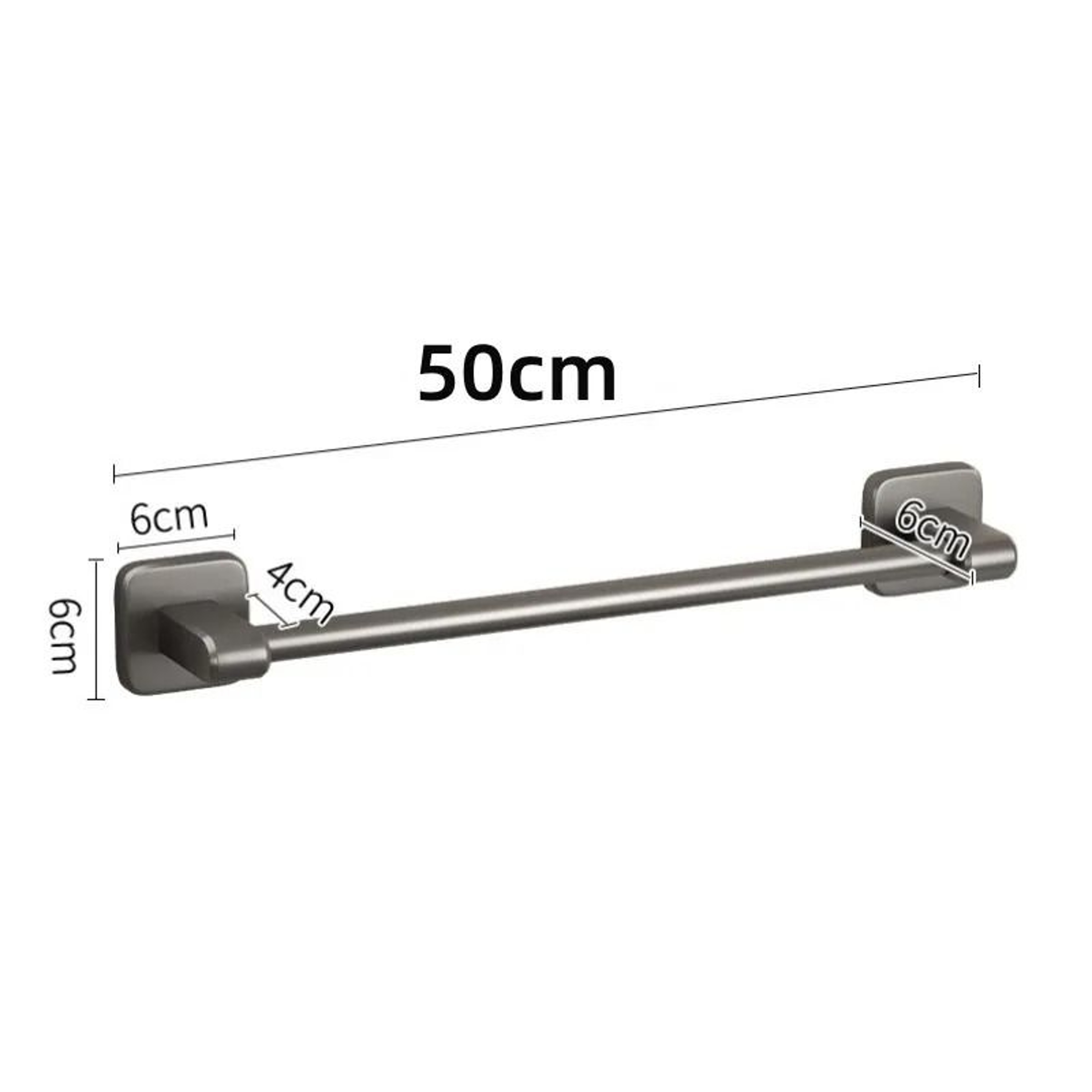 SelfAdhesive NoDrill Bathroom Towel Bar 6