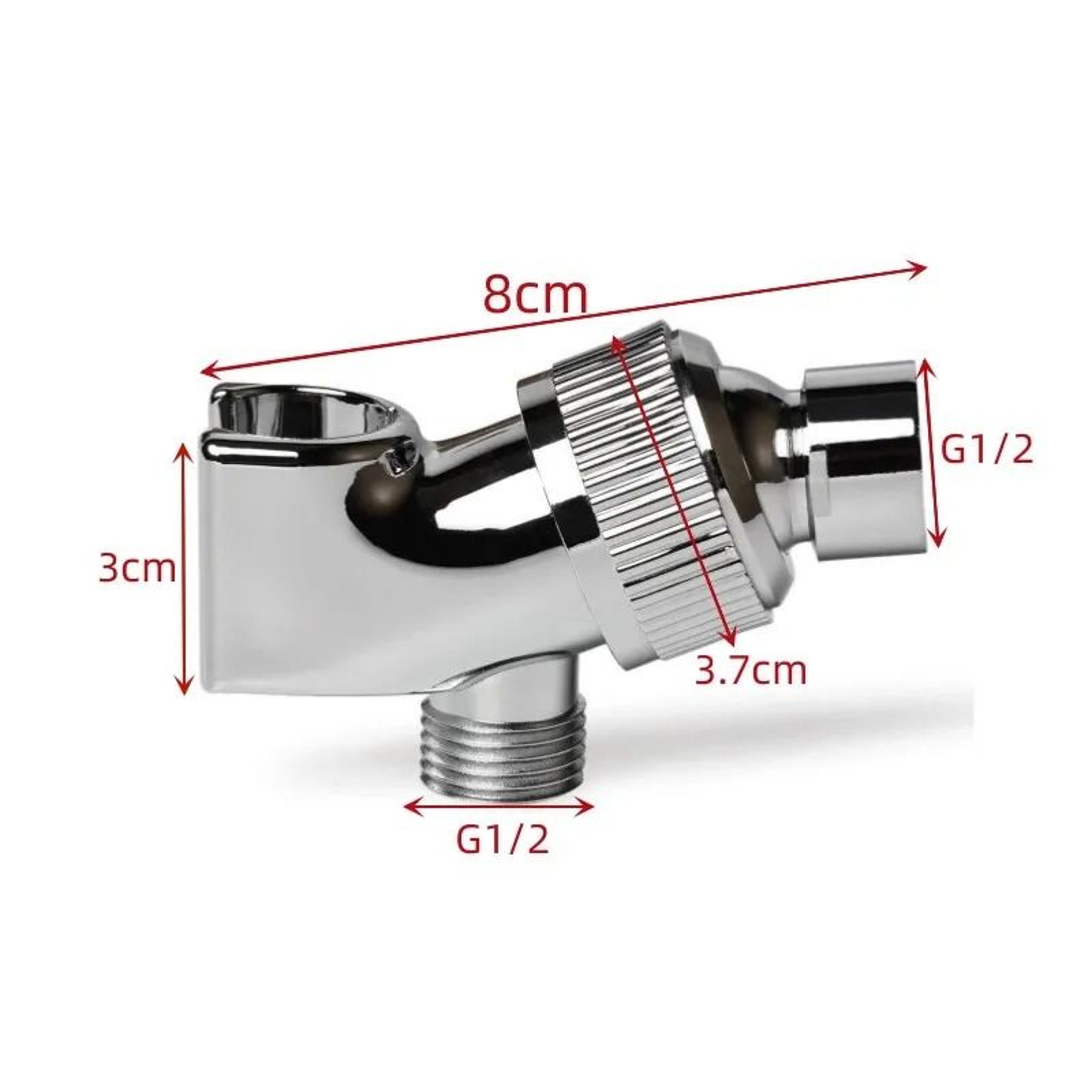 G12 3Way Shower Diverter Valve With Adjustable Holder 5