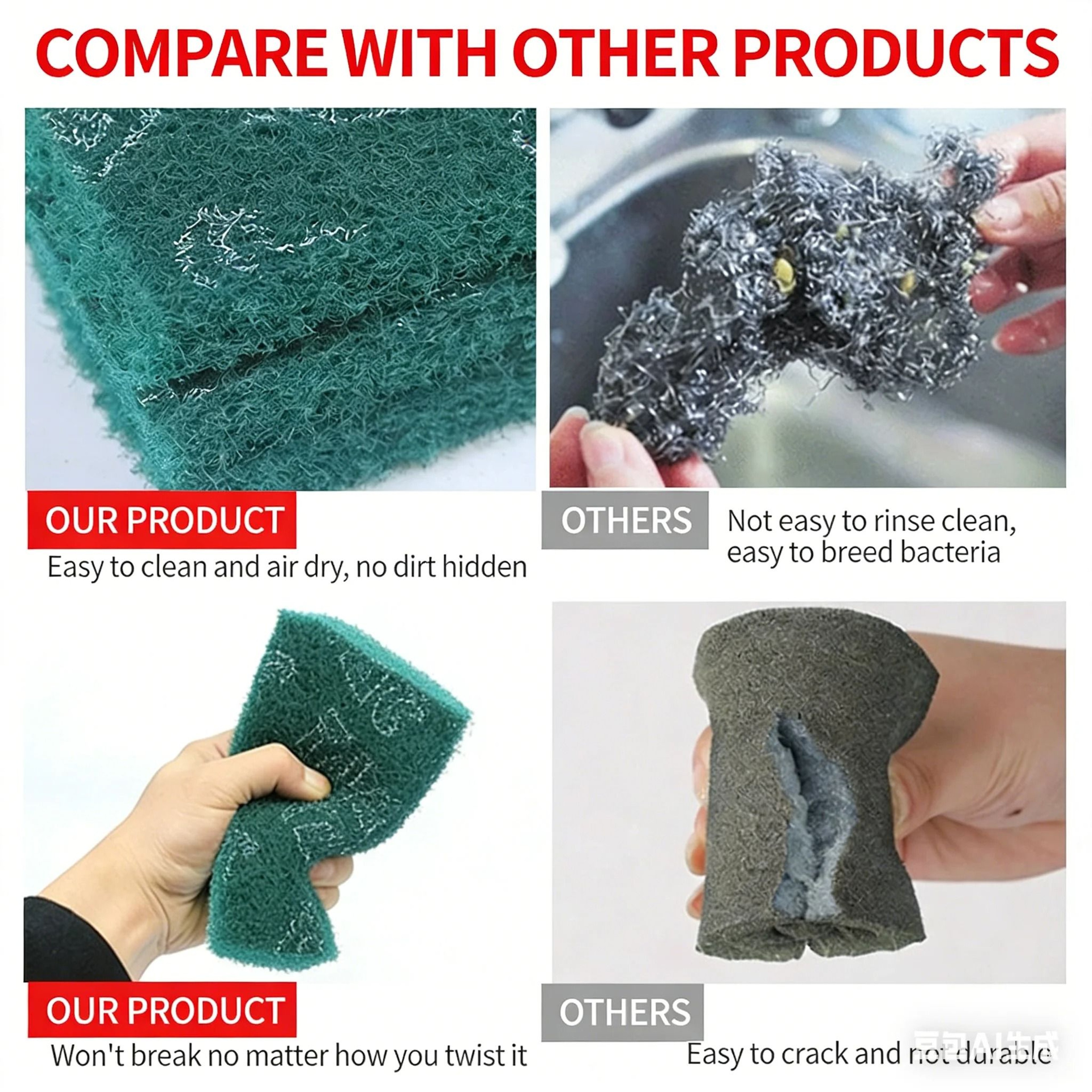 5M Abrasive Scouring Pad Roll For Rust Removal And Polishing 9