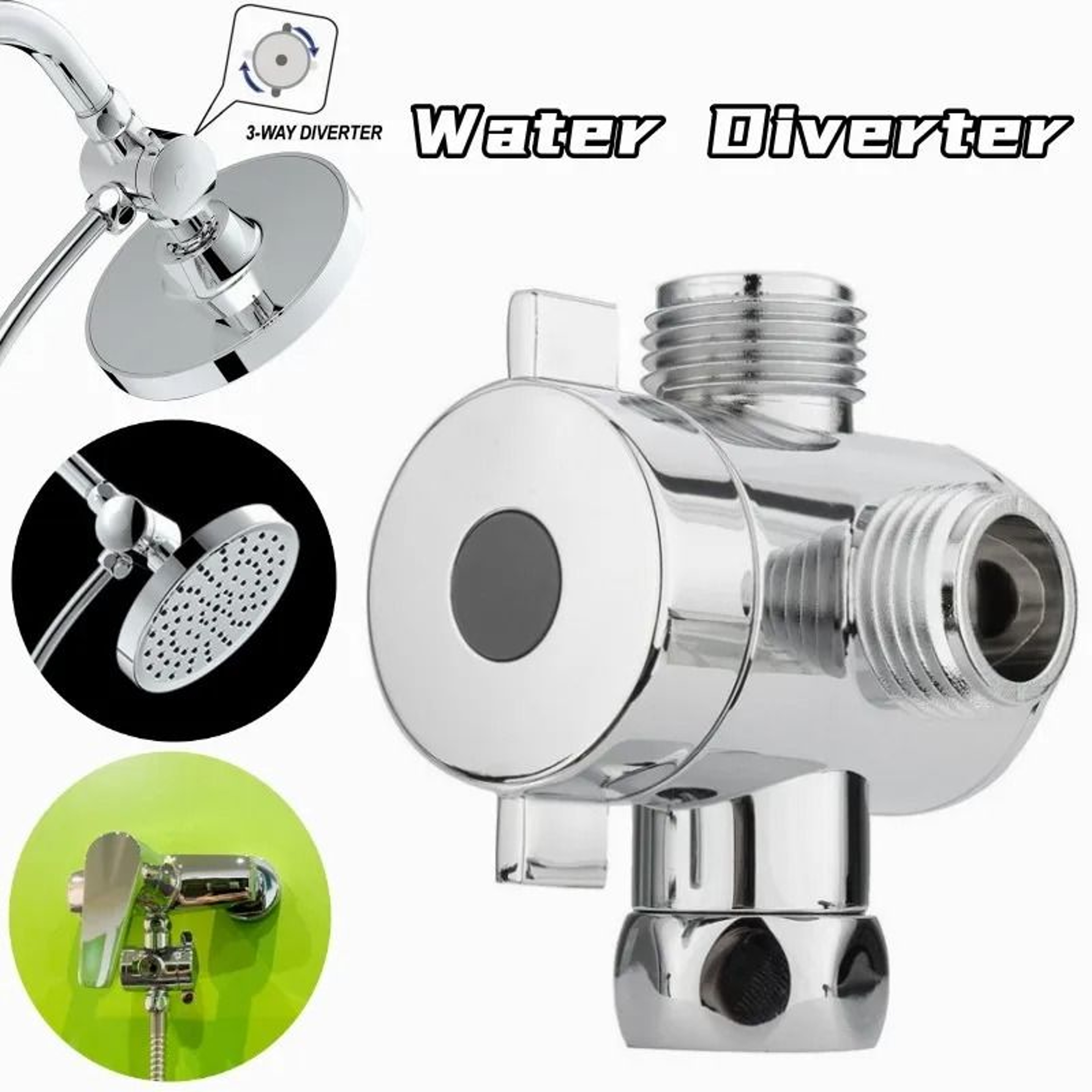 G12 ABS 3Way Shower Diverter Valve 0