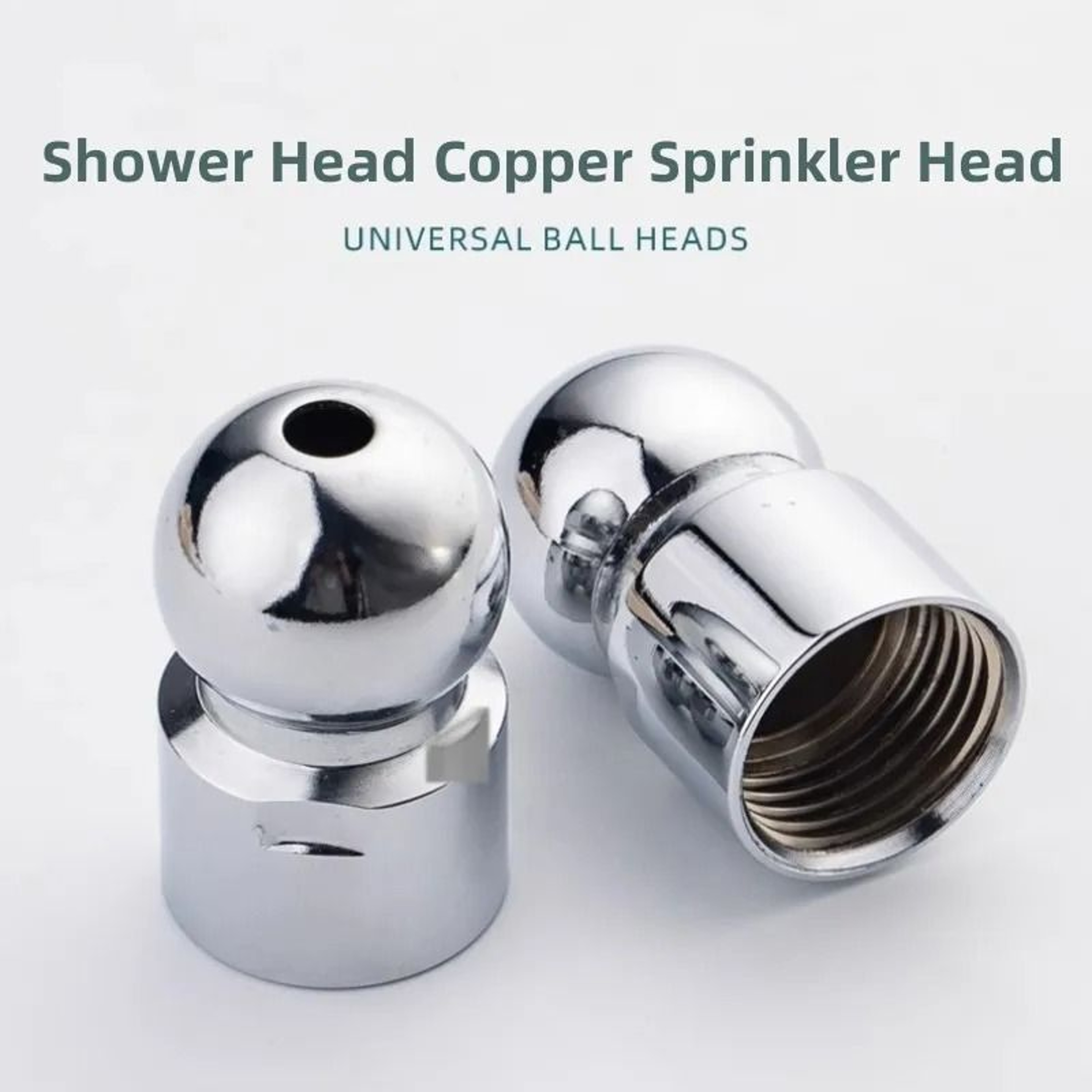 Universal 360 Copper Shower Head Ball Joint Adapter 7