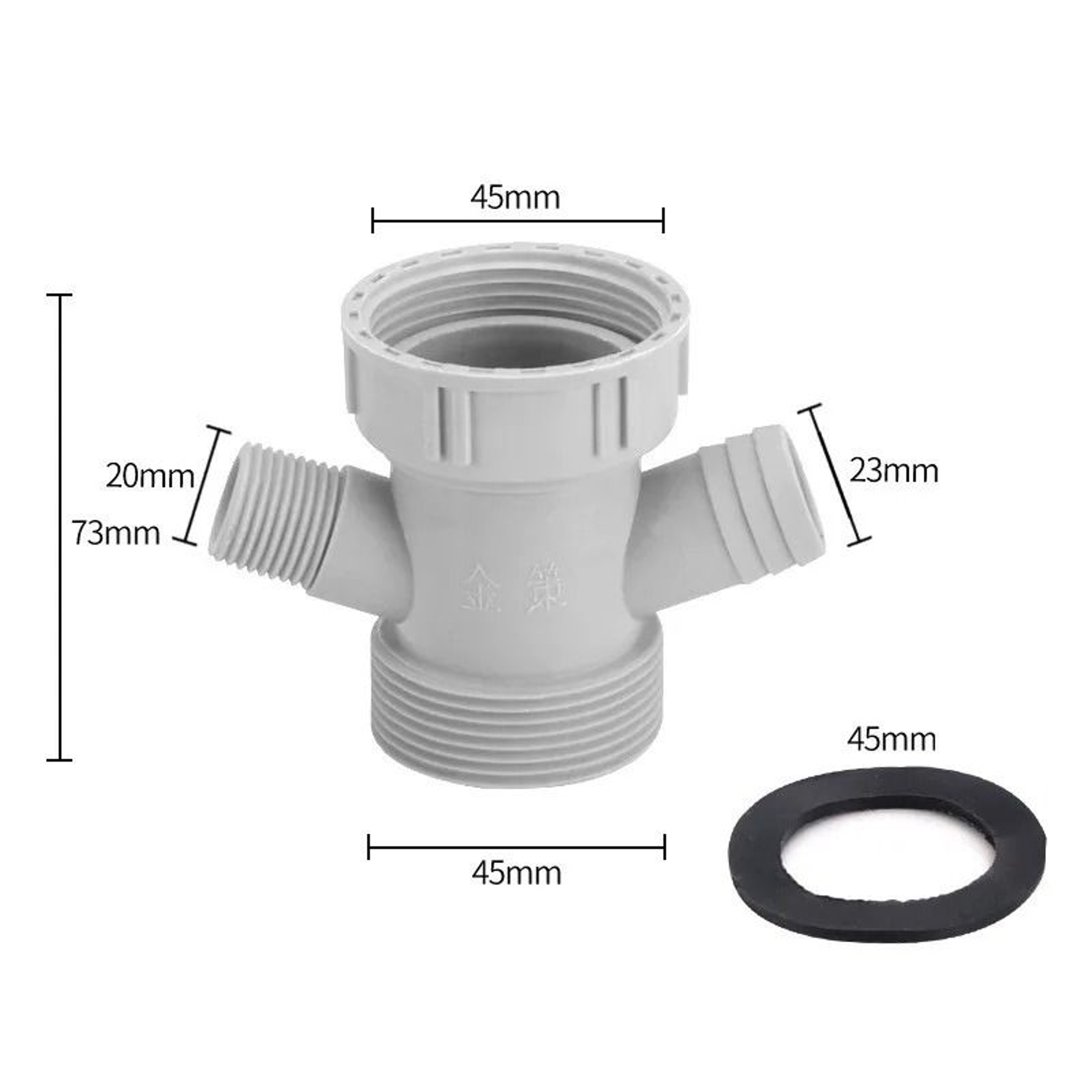 YShaped Sink Drain Pipe Adapter And Overflow Hose Connector 10