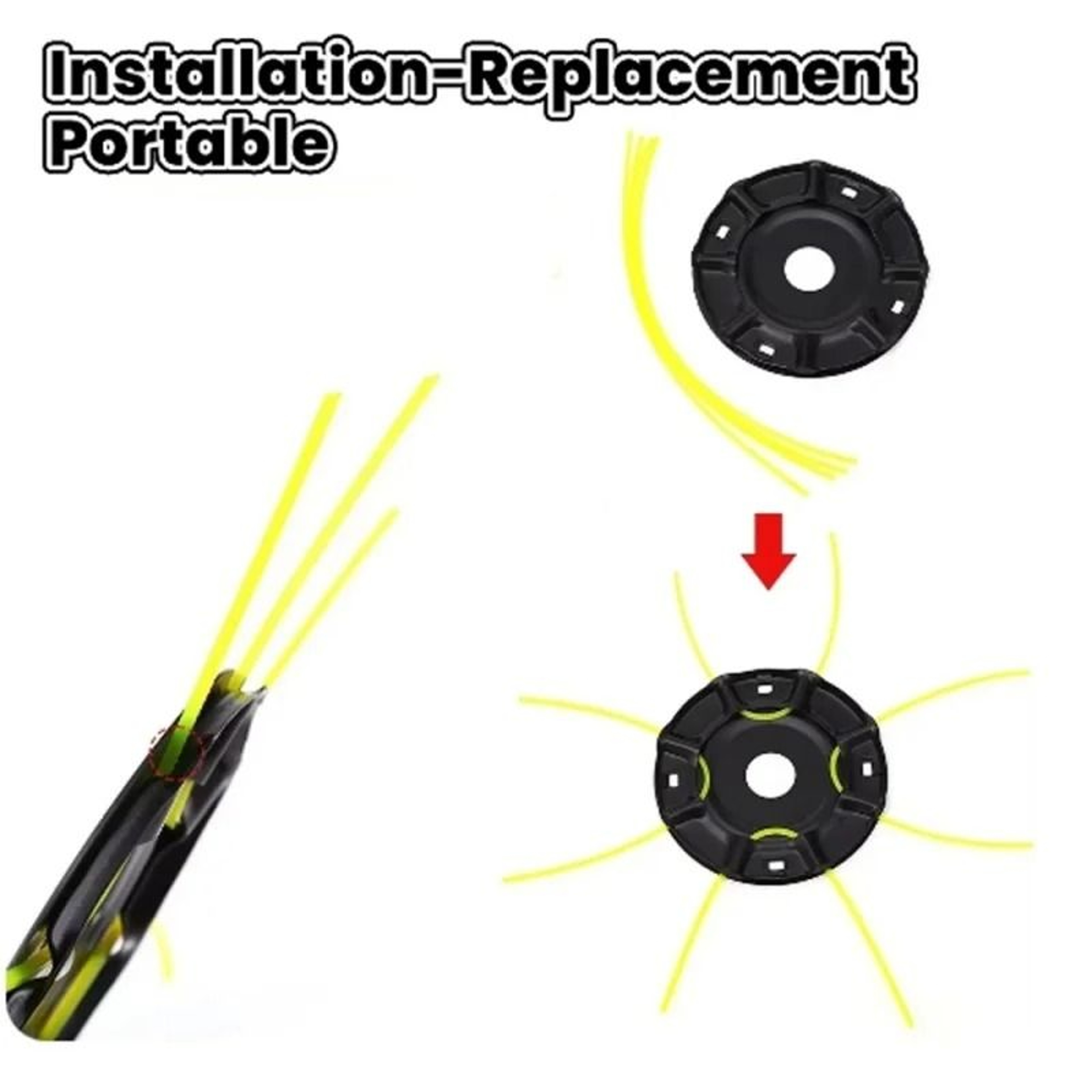 4Line Steel Grass Trimmer Head For Brushcutter And Weed Removal 6