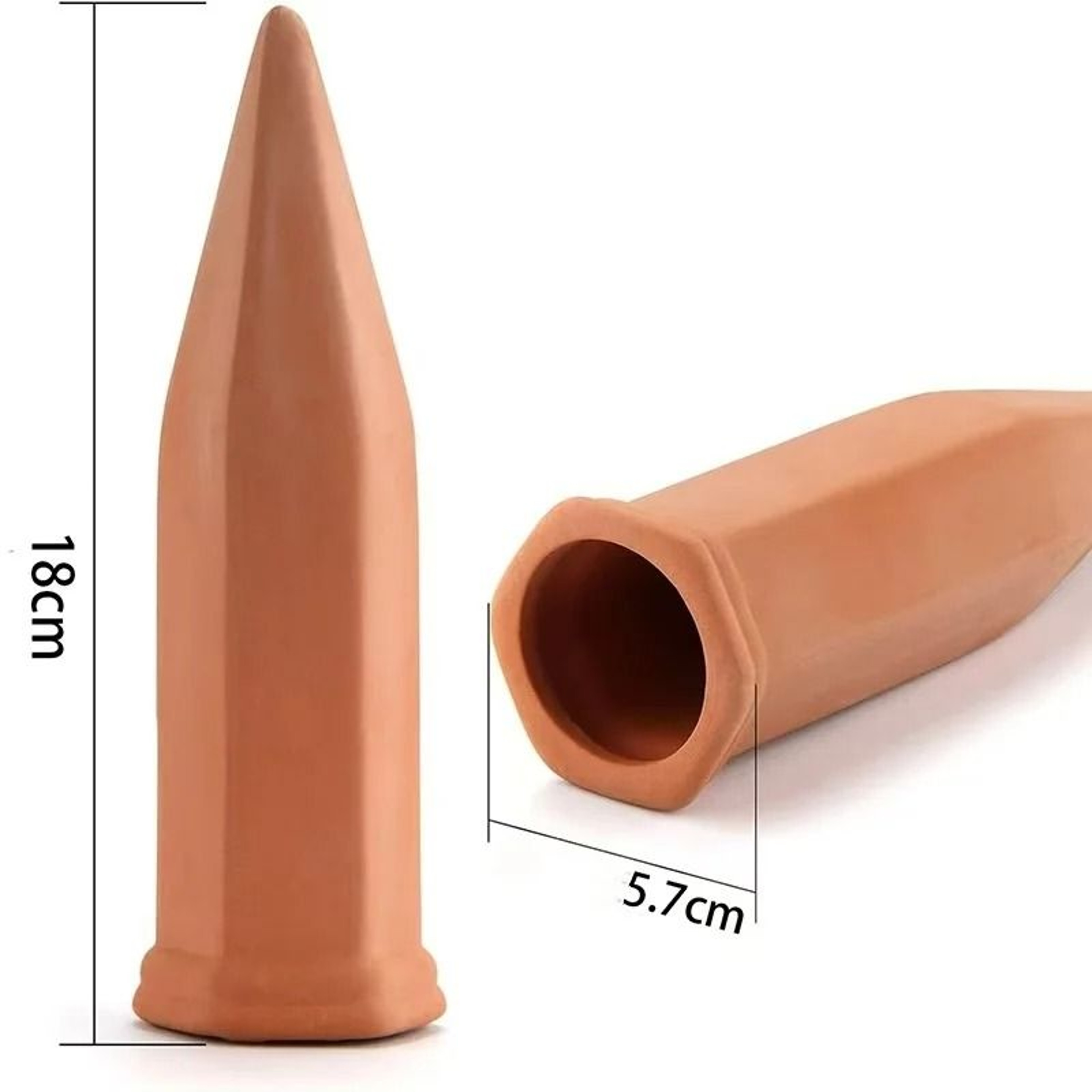 4Piece Terracotta SelfWatering Stakes For Automatic Plant Care 1