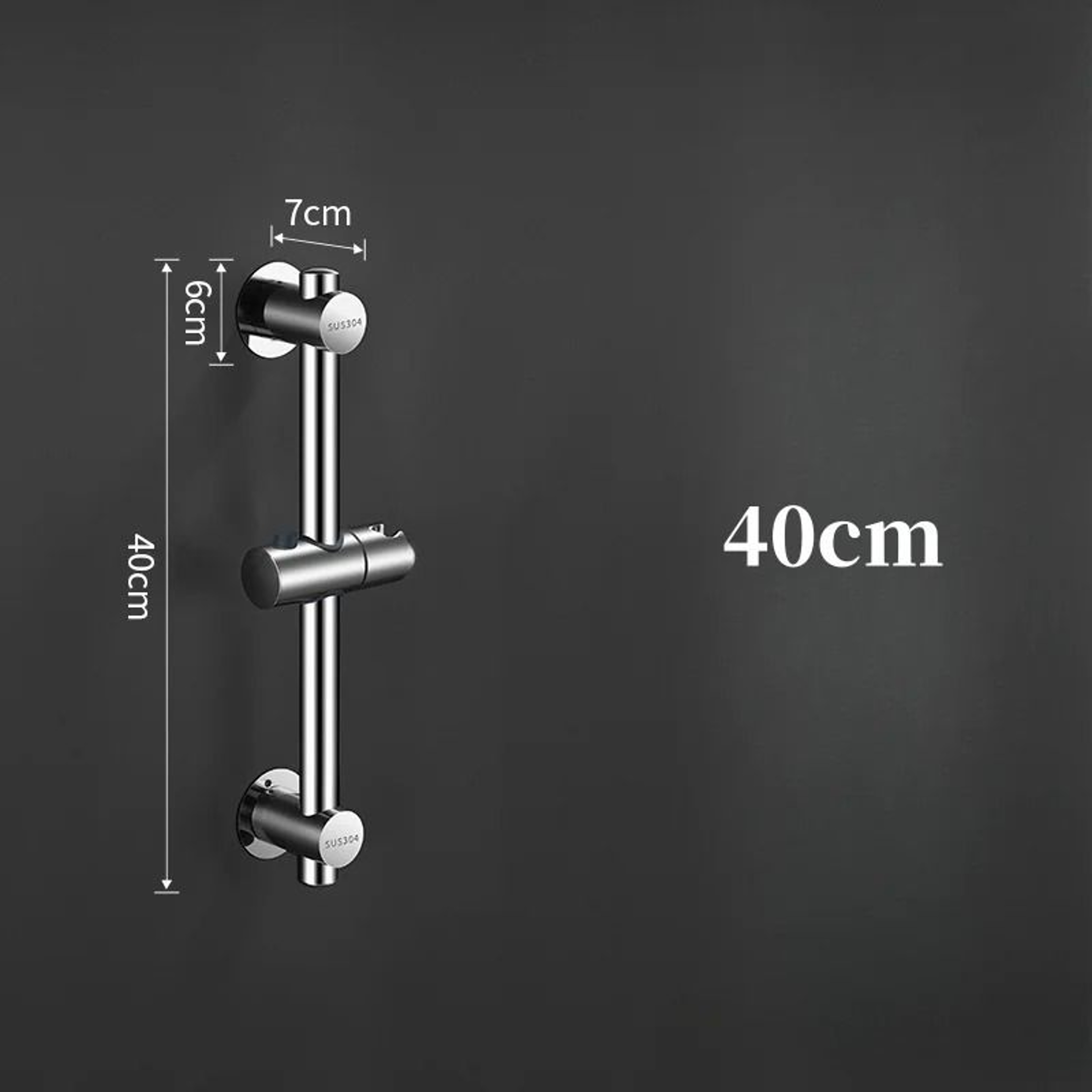 Adjustable WallMounted Shower Slide Bar With Handheld Shower Holder 1