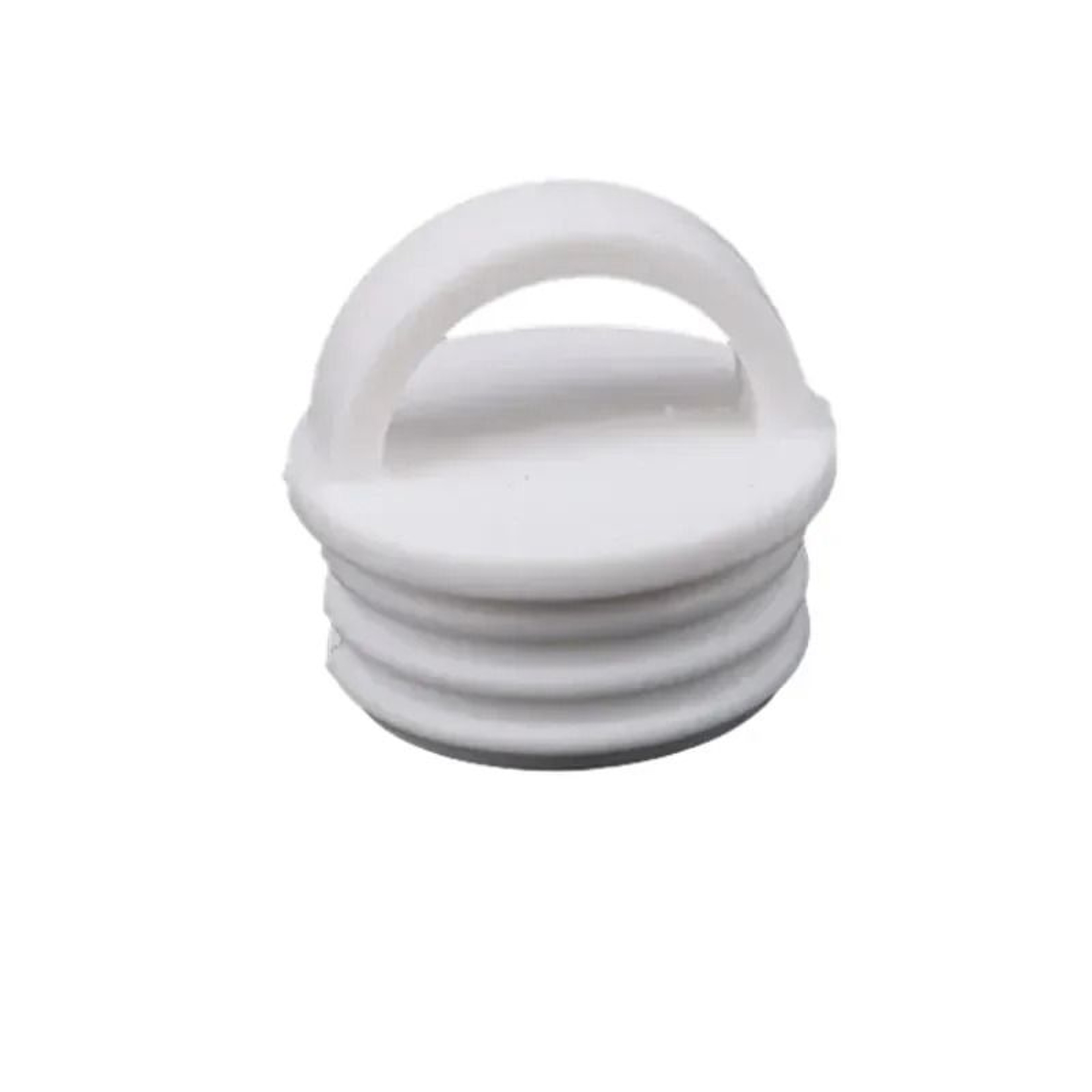 2Piece White Mop Bucket Drain Stopper With Pull Handle 11