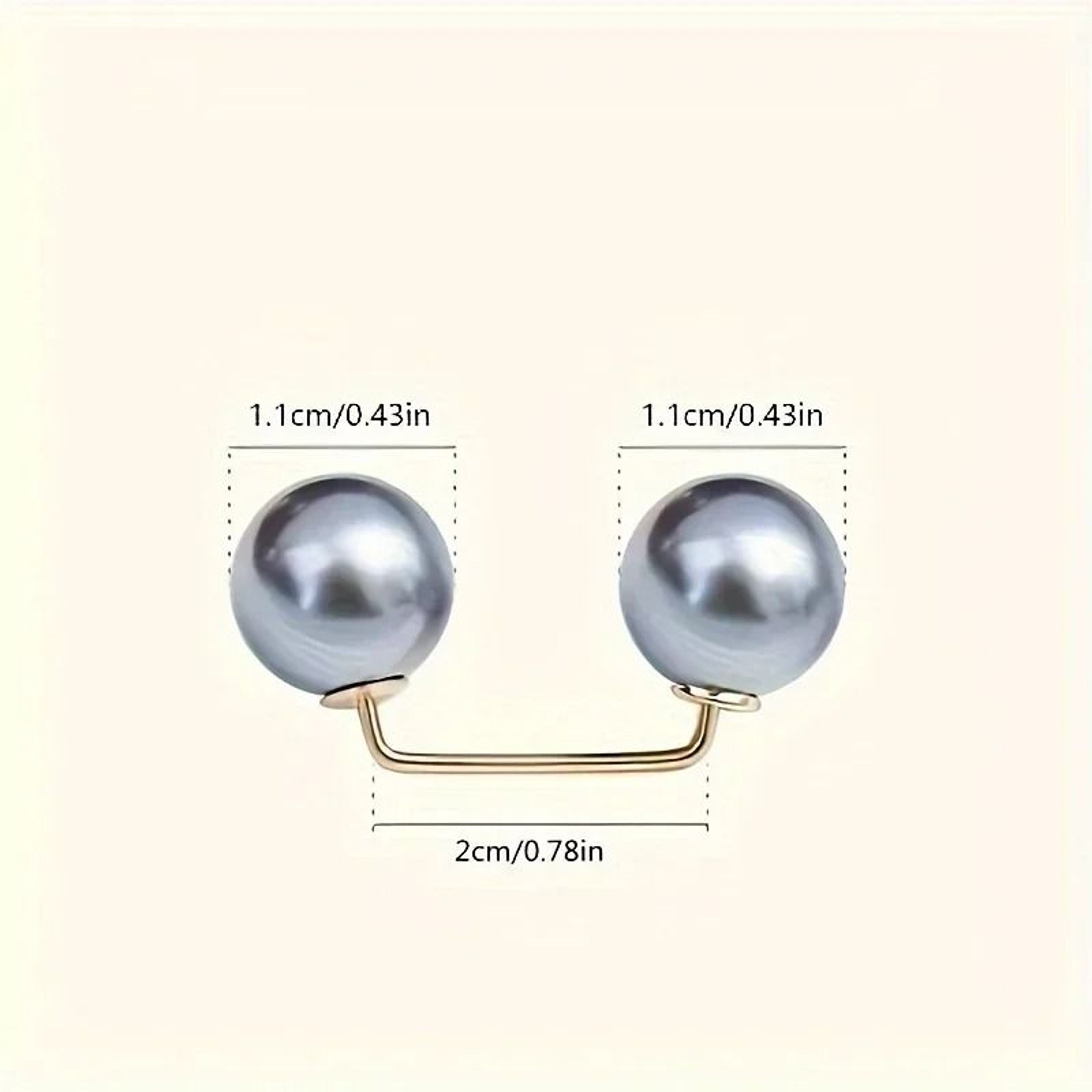 8PCS Pearl Safety Pins For Dress Waist And Scarf Styling 4