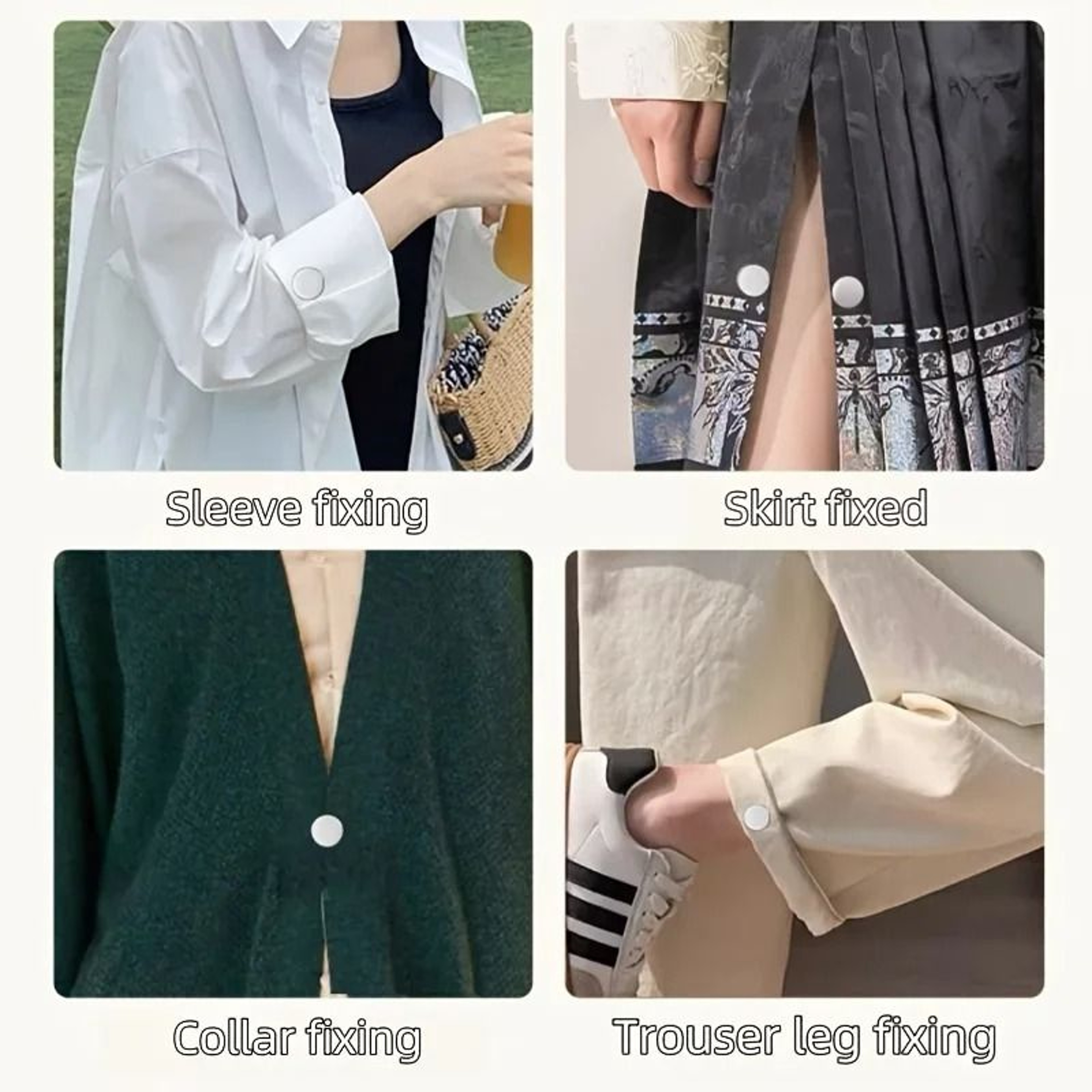 Seamless Spiral Clothing Clips For Sweaters And Collars 10