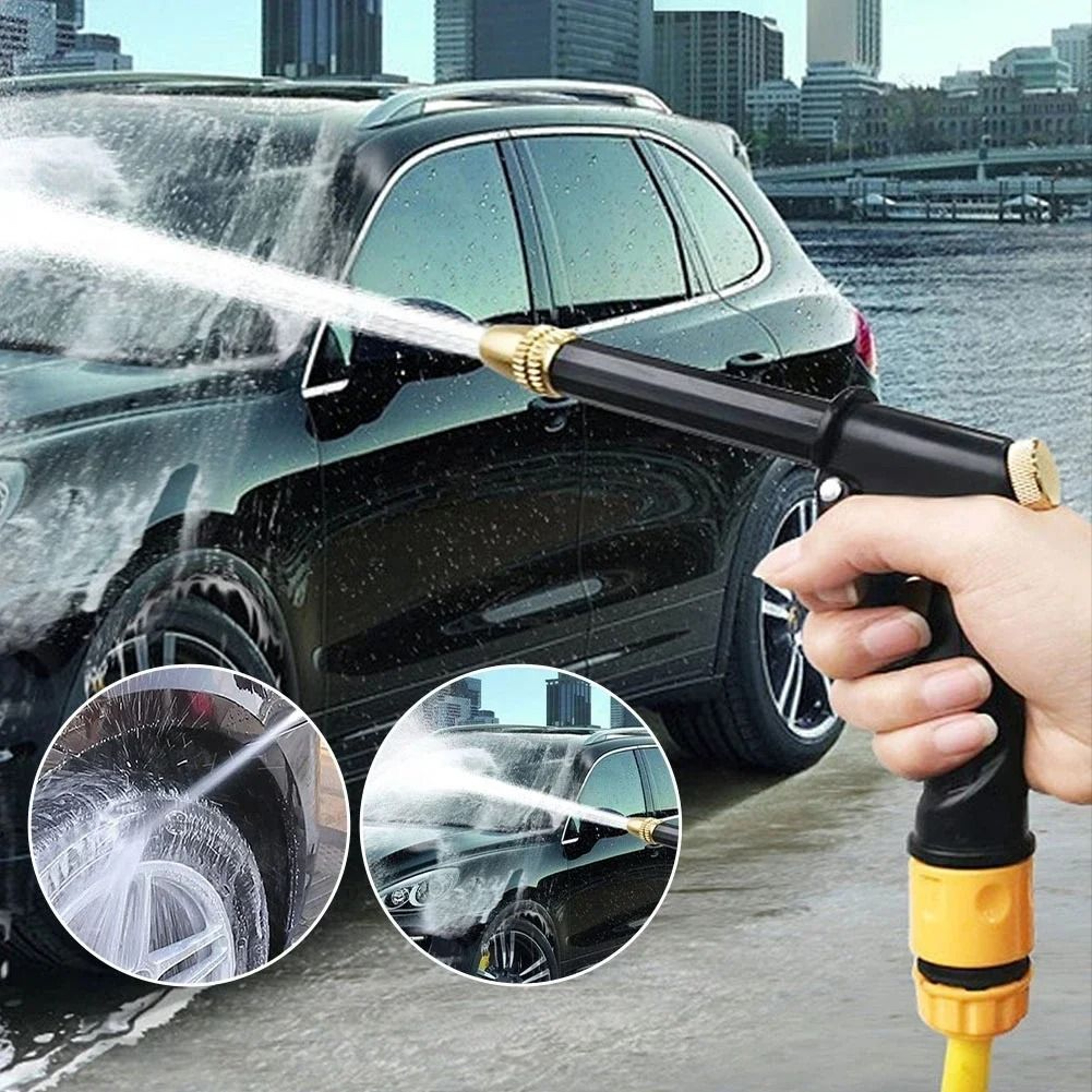 Adjustable Metal High Pressure Water Gun For Car Wash And Garden 9
